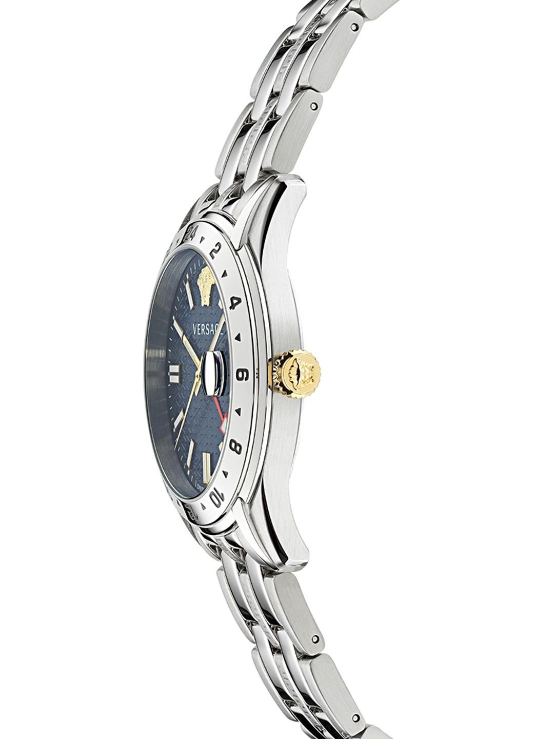 Versace Versace Men Textured Dial & Stainless Steel Straps Analogue Watch VE7C00523 - Image 2
