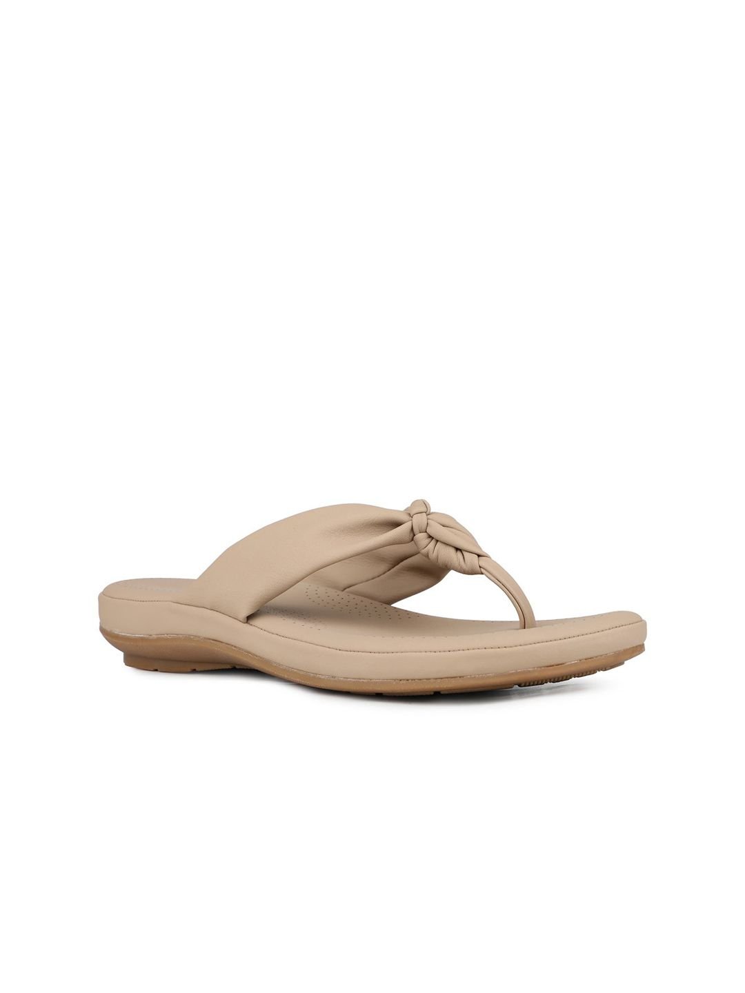 Women Solid T-Strap Flats - Image 2