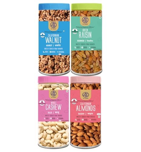 41 Foods Premium Dry Fruits Combo of Almonds Cashews Raisins and Walnuts | 2 KG (500g x 4) - Image 9