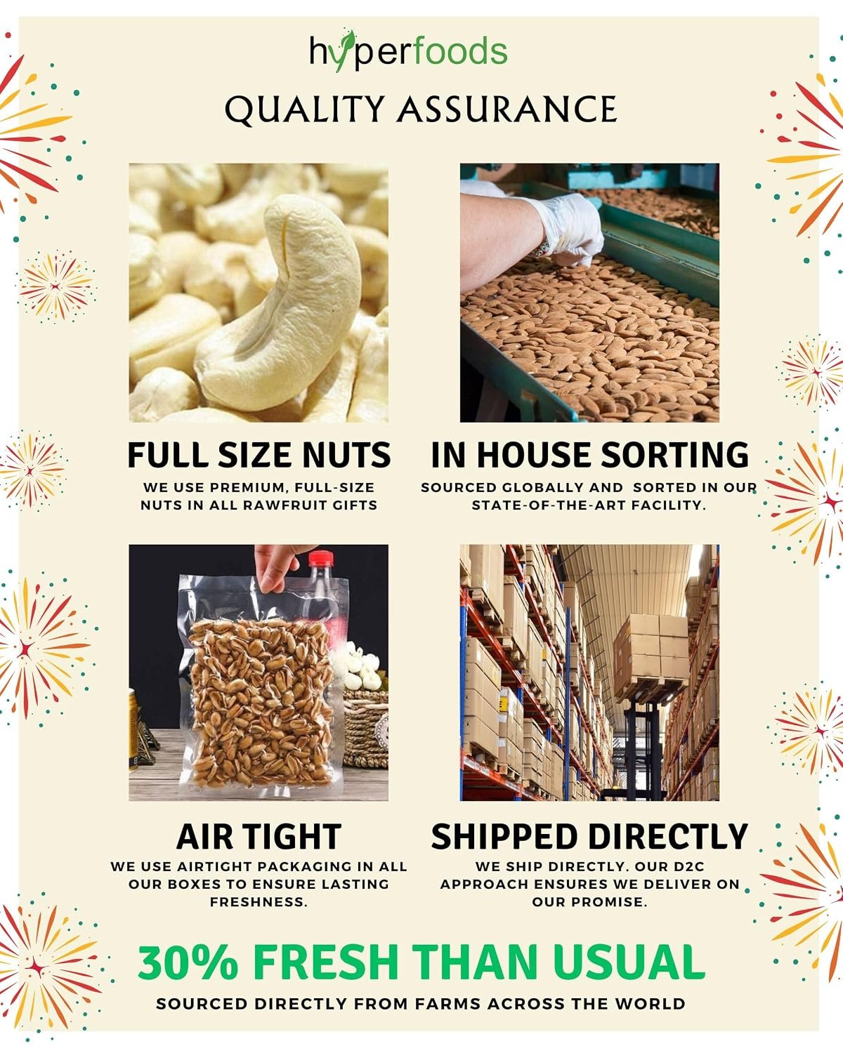 Hyperfoods® Dry Fruits Combo Pack Dry Fruits Gifts DryFruits Gift Hampers DryFruit Gift For Family DryFruit Gift Pack - Image 4