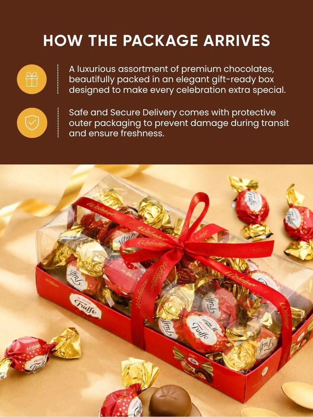 Hyperfoods Set Of 2 Rakhis With Wobniar Truffle Chocolate Gift Set - Image 5