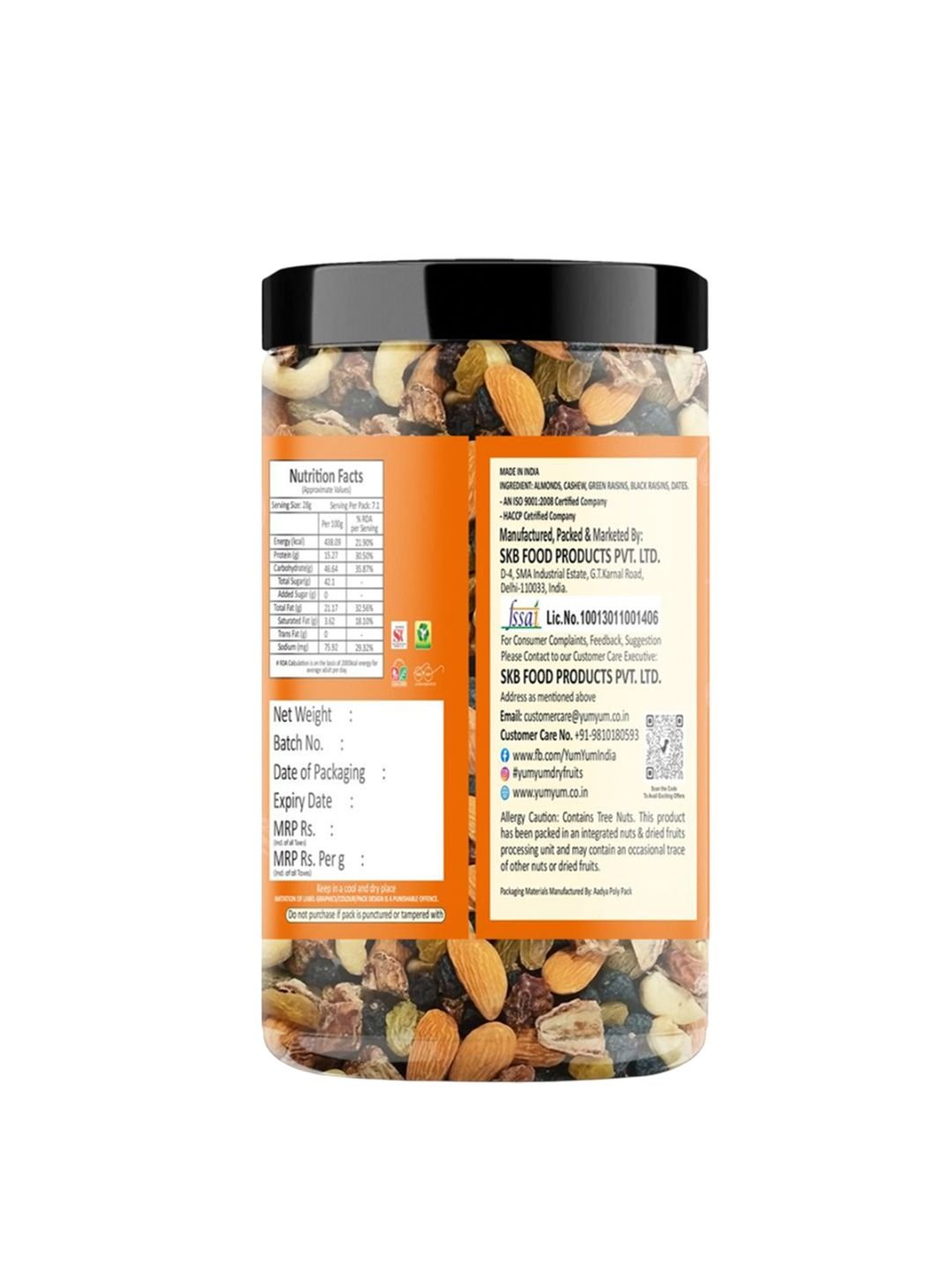 YUM YUM Mixed Dry Fruits Panchmeva - 400g - Image 3