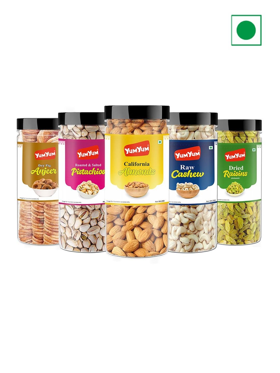 YUM YUM Pack Of 5 Mixed Dry Fruits