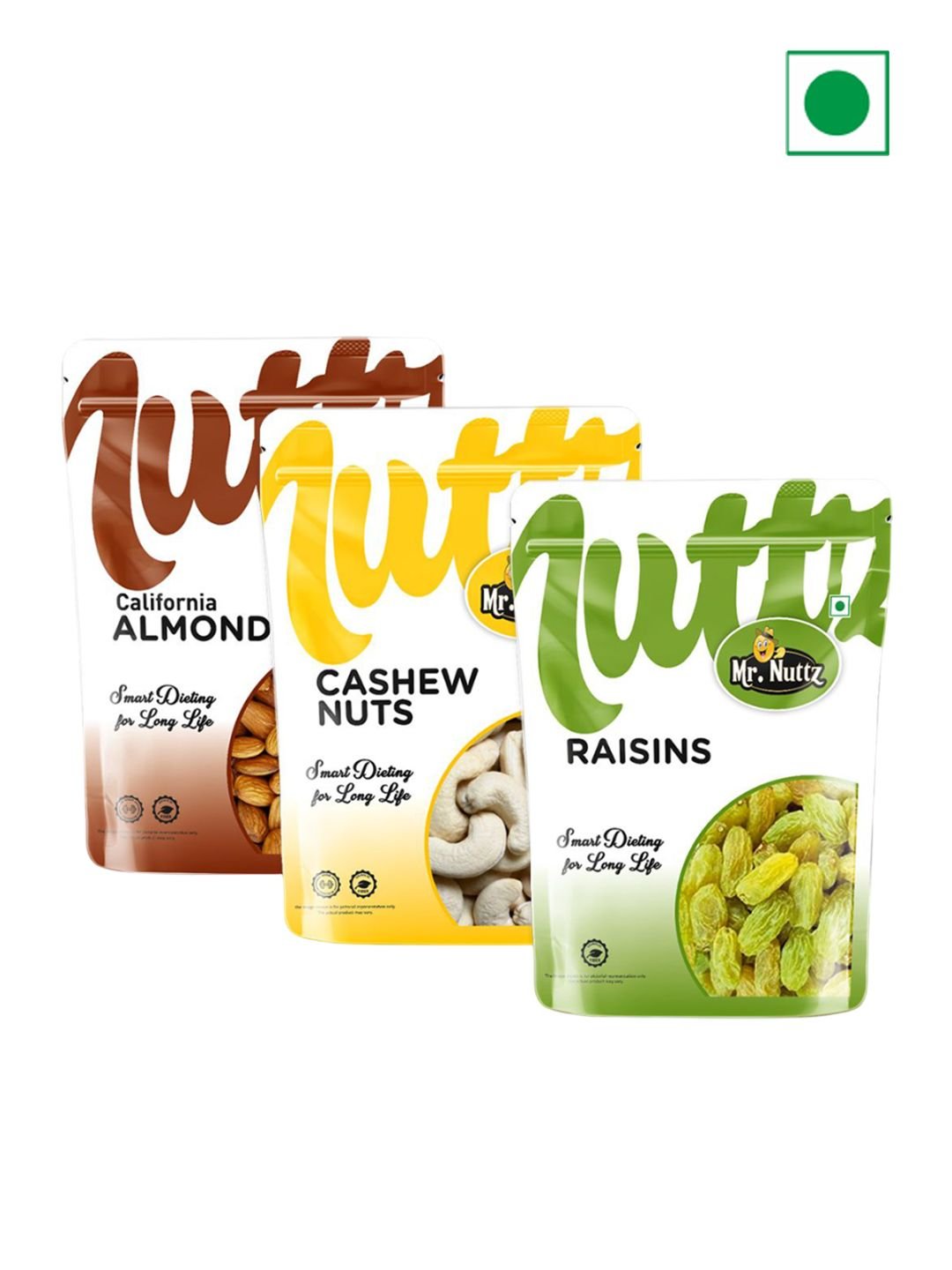 Mr.Nuttz Set of 3 Dry Fruits - 500 g Each