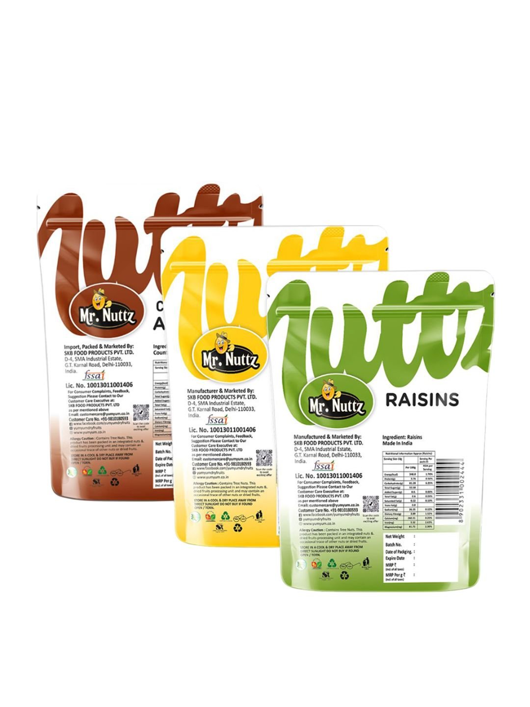 Mr.Nuttz Set of 3 Dry Fruits - 500 g Each - Image 2