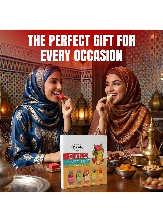 White Chocolate Fruit Bites 640g - Premium White Chocolate Covered Strawberry, Banana, Kiwi, Mango and Passion Fruit - Sweet Crunchy Snack Treat - Image 2