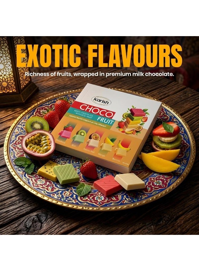 White Chocolate Fruit Bites 640g - Premium White Chocolate Covered Strawberry, Banana, Kiwi, Mango and Passion Fruit - Sweet Crunchy Snack Treat - Image 3