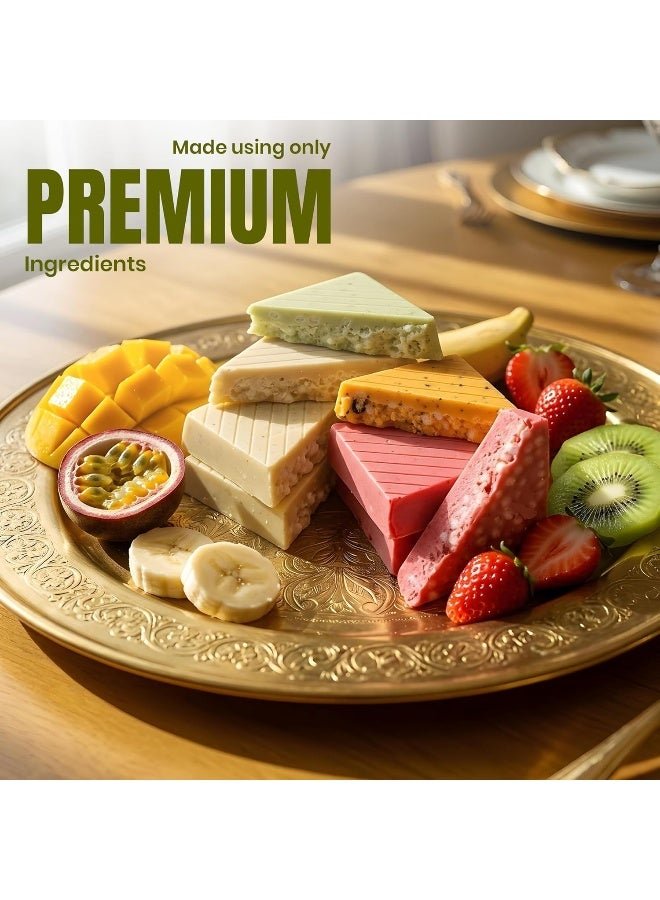 White Chocolate Fruit Bites 640g - Premium White Chocolate Covered Strawberry, Banana, Kiwi, Mango and Passion Fruit - Sweet Crunchy Snack Treat - Image 4