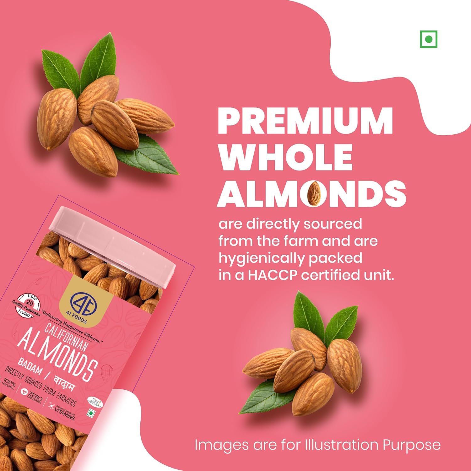 41 Foods Premium Dry Fruits Combo of Almonds Cashews Figs Pistachios Raisins and Walnuts | 1.2 KG (200g x 6) - Image 2