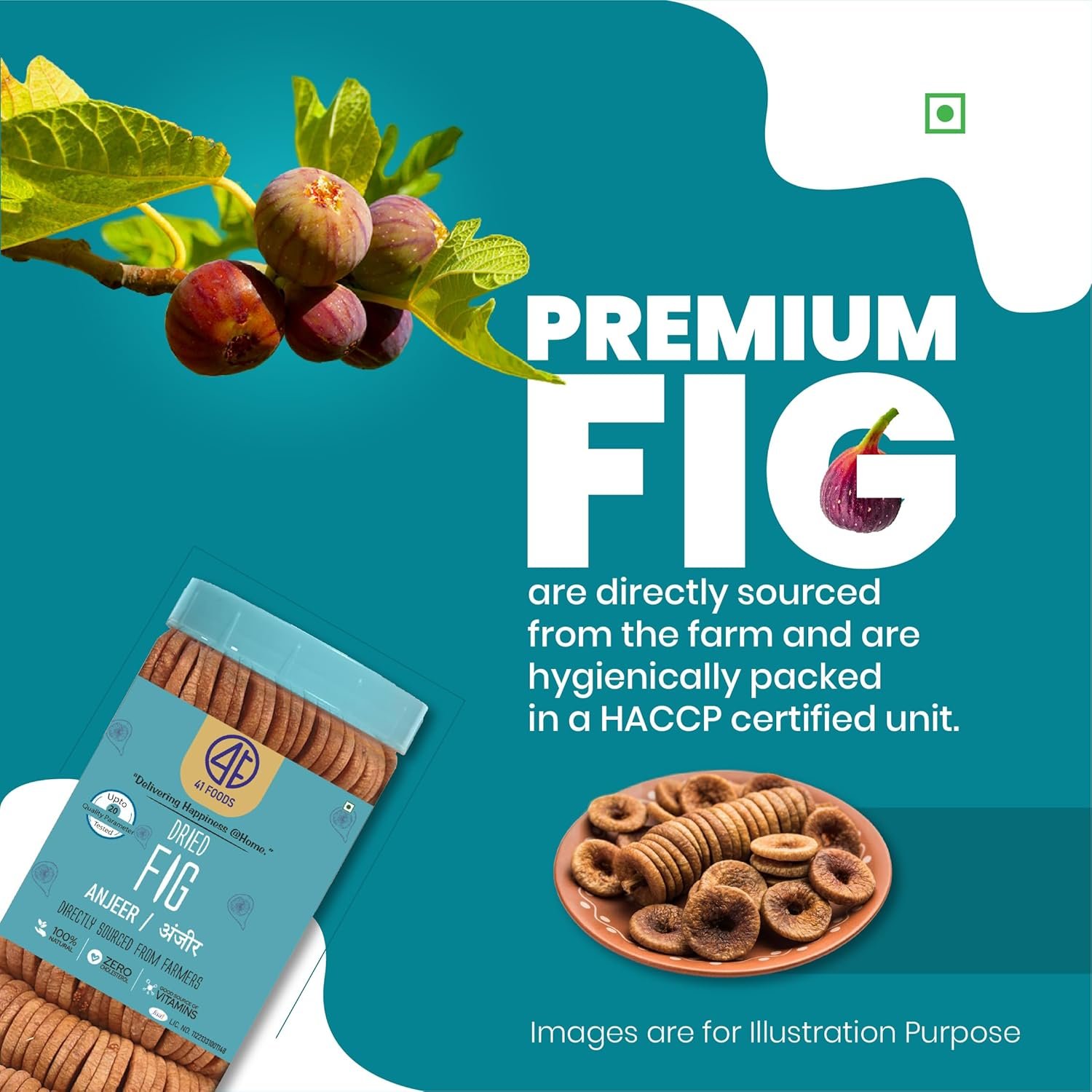 41 Foods Premium Dry Fruits Combo of Almonds Cashews Figs Pistachios Raisins and Walnuts | 1.2 KG (200g x 6) - Image 7