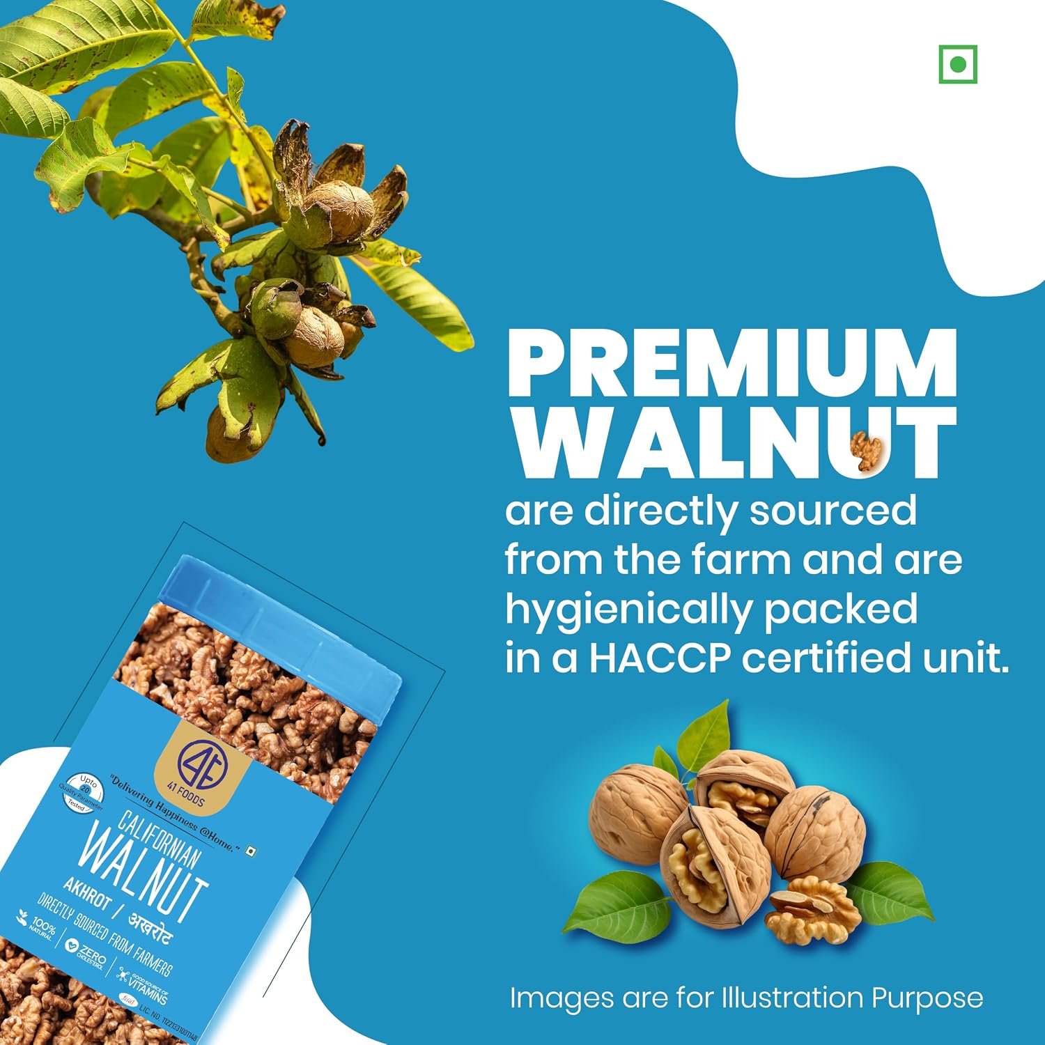 41 Foods Premium Dry Fruits Combo of Almonds Cashews Figs Pistachios Raisins and Walnuts | 1.2 KG (200g x 6) - Image 6