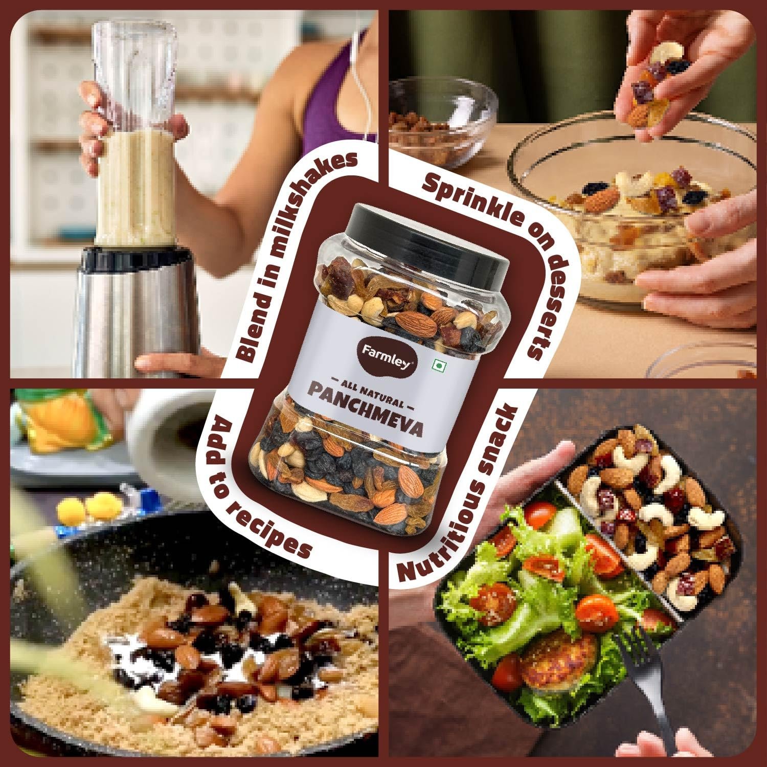 Farmley Panchmeva Dry Fruits Mix, 905 g I Fit for Fasting | Healthy Snacks Mixed Nuts Contain Almonds, Cashews, Dates, Black Raisin, Green Raisin - Image 8