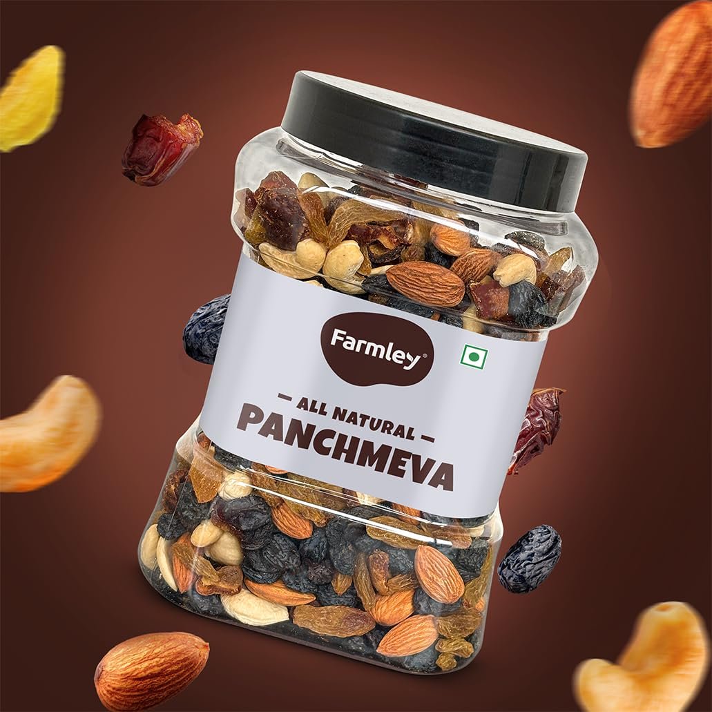 Farmley Panchmeva Dry Fruits Mix, 905 g I Fit for Fasting | Healthy Snacks Mixed Nuts Contain Almonds, Cashews, Dates, Black Raisin, Green Raisin - Image 9
