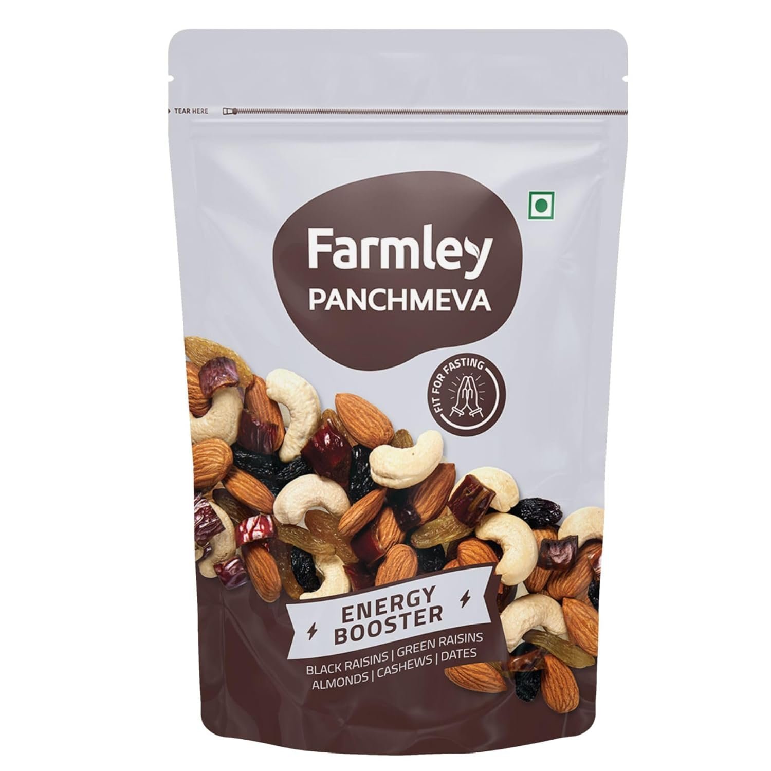 Farmley Panchmeva Dry Fruits Mix, 905 g I Fit for Fasting | Healthy Snacks Mixed Nuts Contain Almonds, Cashews, Dates, Black Raisin, Green Raisin - Image 10