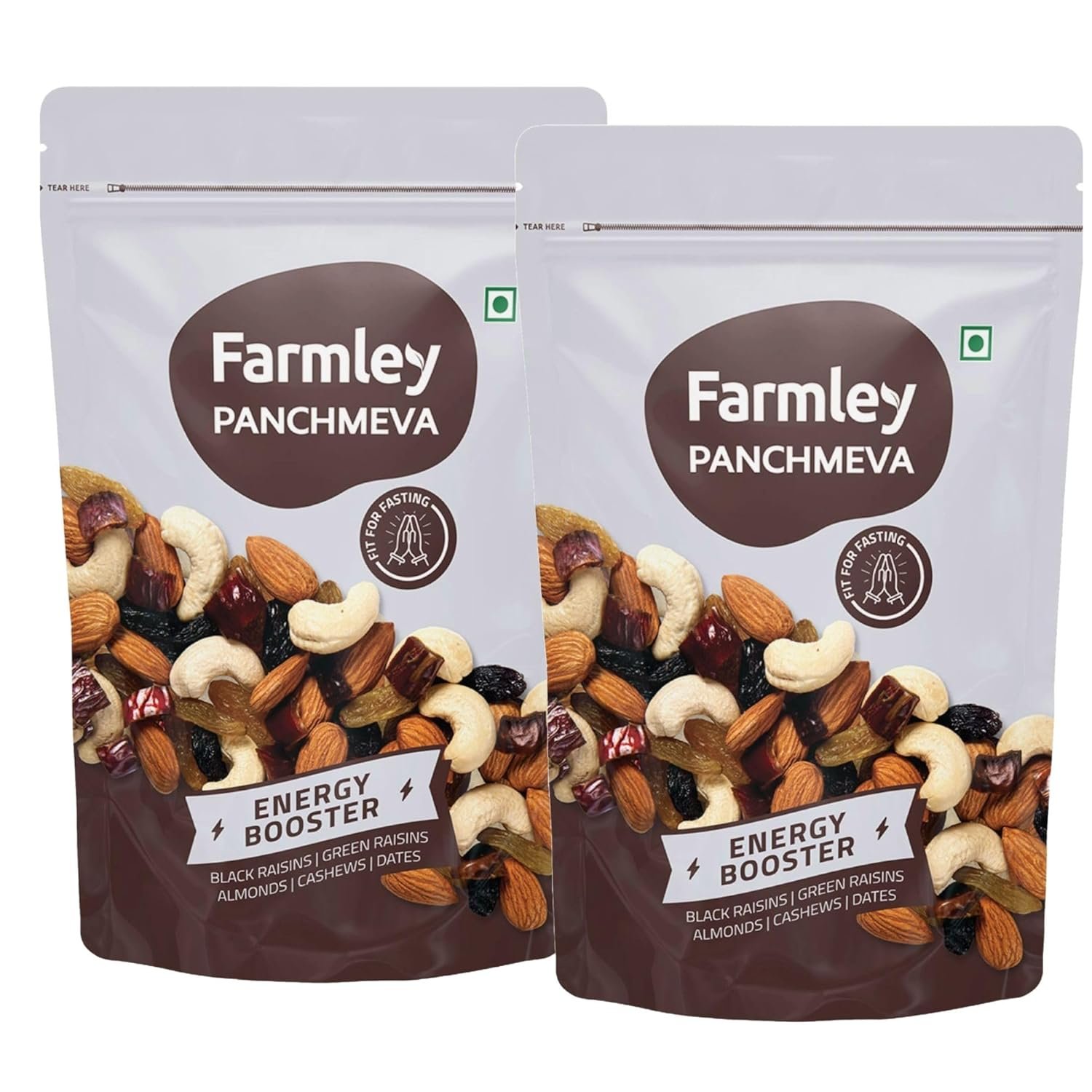 Farmley Panchmeva Dry Fruits Mix, 905 g I Fit for Fasting | Healthy Snacks Mixed Nuts Contain Almonds, Cashews, Dates, Black Raisin, Green Raisin - Image 15