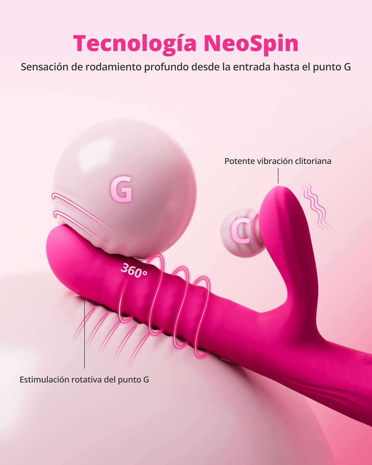 LOVENSE Velvo Rabbit Vibrator with Rotating Beads, Powerful G‑Spot & Clit Vibrator for Women + LOVENSE Lush Anal Wearable Vibrating Butt Plug for Men Women Couples - Image 2