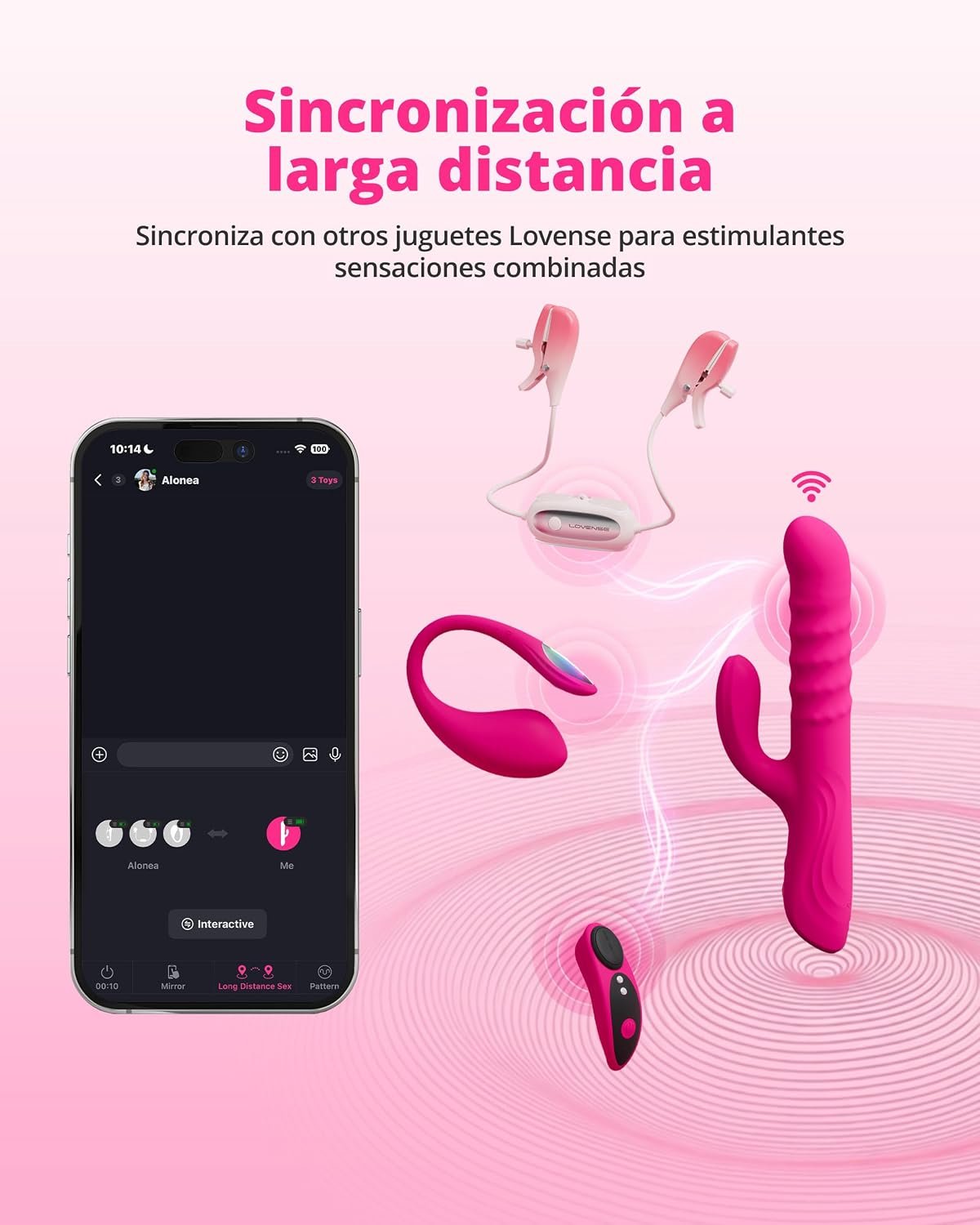 LOVENSE Velvo Rabbit Vibrator with Rotating Beads, Powerful G‑Spot & Clit Vibrator for Women + LOVENSE Lush Anal Wearable Vibrating Butt Plug for Men Women Couples - Image 5