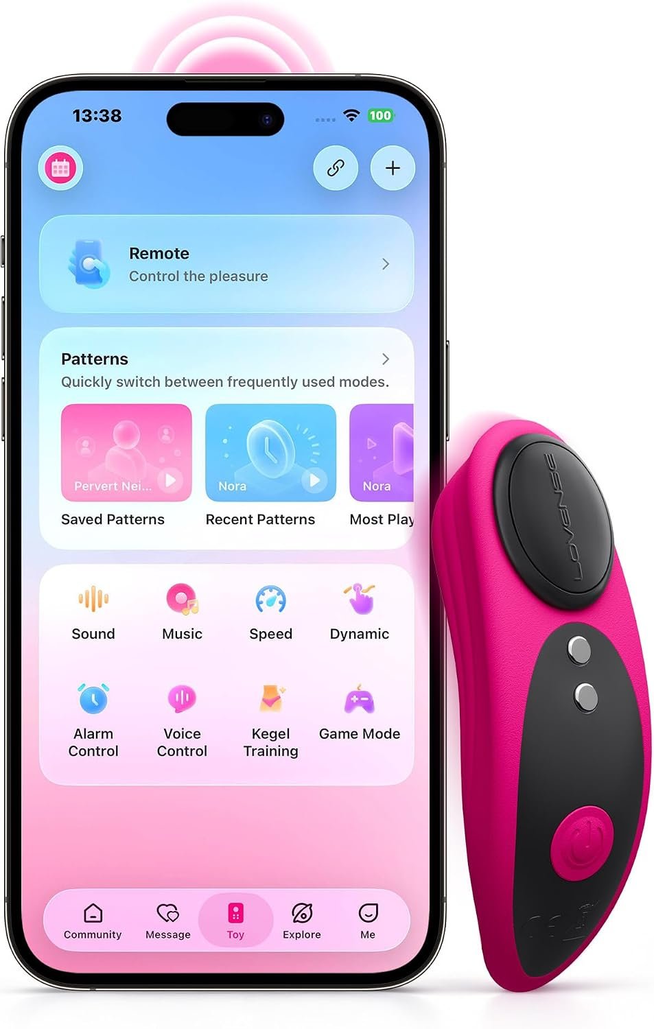 LOVENSE Ferri Vibrating Panties, Magnetic Mini Wearable Clit Vibrator | App Remote Controlled, Long Distance Play, Couple Sex Toy, Clitoral Stimulator Massager, Discreet, IPX7 Waterproof