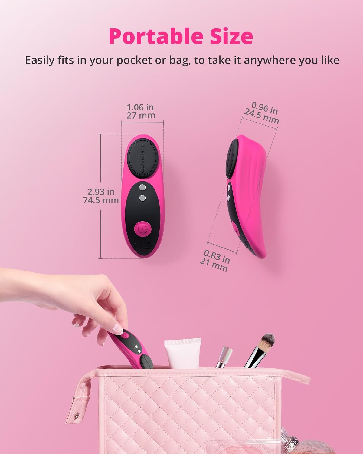 LOVENSE Ferri Vibrating Panties, Magnetic Mini Wearable Clit Vibrator | App Remote Controlled, Long Distance Play, Couple Sex Toy, Clitoral Stimulator Massager, Discreet, IPX7 Waterproof - Image 7