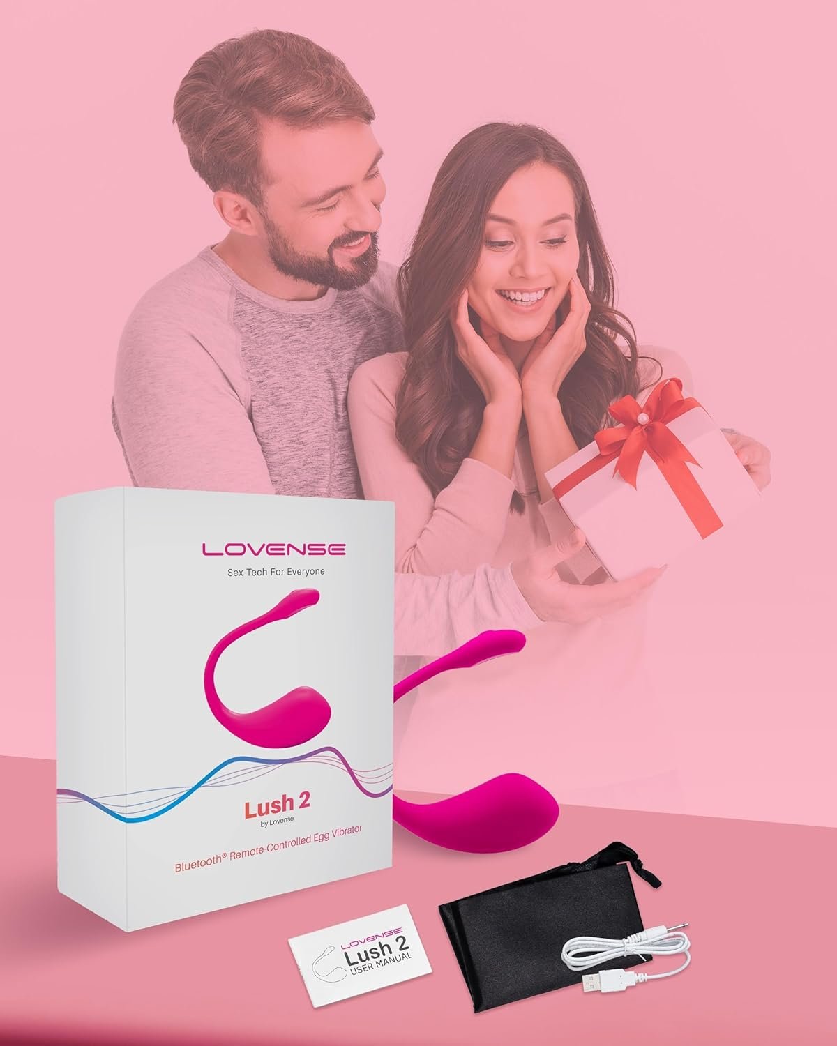 LOVENSE Lush 2 Vibrator, App Remote Control Egg Vibrator Couples Sex Toys | G-Spot Stimulator, Long-Distance Adult Sex Toys & Games, Powerful Vibrations for Women Discreet Pleasure, Waterproof - Image 7