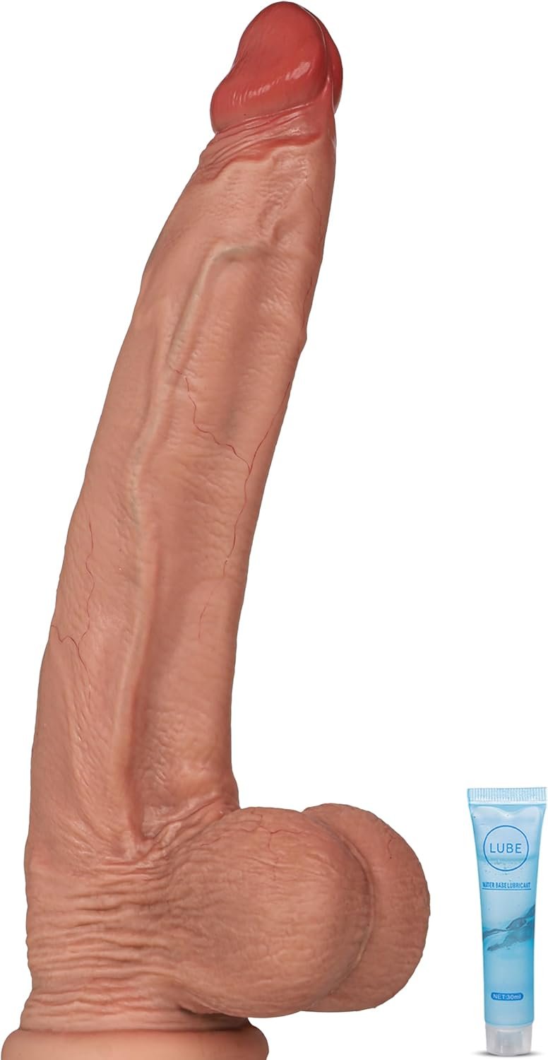11.2" Huge Thick Big Dildo, 2.9" Diameter 0° Silicone Realistic Giant Dildo | Real Skin Fat Dildo Dual Density G Spot Anal Dildos with Suction Cup, Large Horse Dildo Anal Sex Toys for Women Men Couples - Image 7