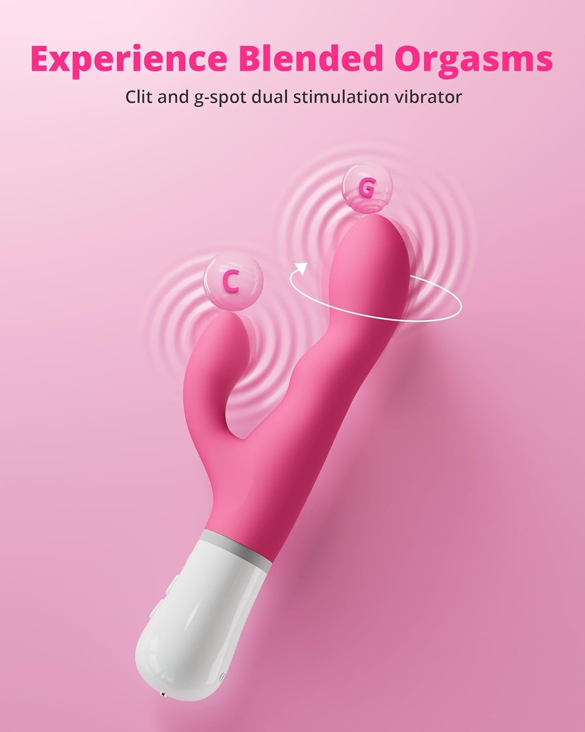 LOVENSE Nora Rabbit Vibrator with Remote, Rotating Dildo G Spot Vibrator | Clitoral Simulation, Dual Stimulation, Long Distance Bluetooth, 10000+ Vibration Modes, Waterproof, USB Rechargeable - Image 4