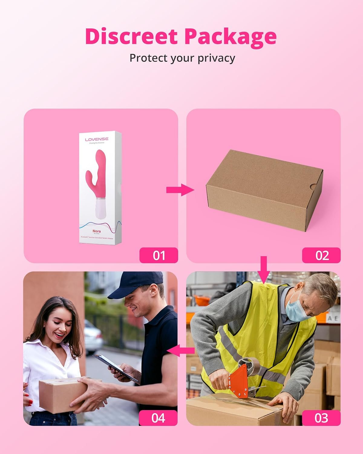 LOVENSE Nora Rabbit Vibrator with Remote, Rotating Dildo G Spot Vibrator | Clitoral Simulation, Dual Stimulation, Long Distance Bluetooth, 10000+ Vibration Modes, Waterproof, USB Rechargeable - Image 7