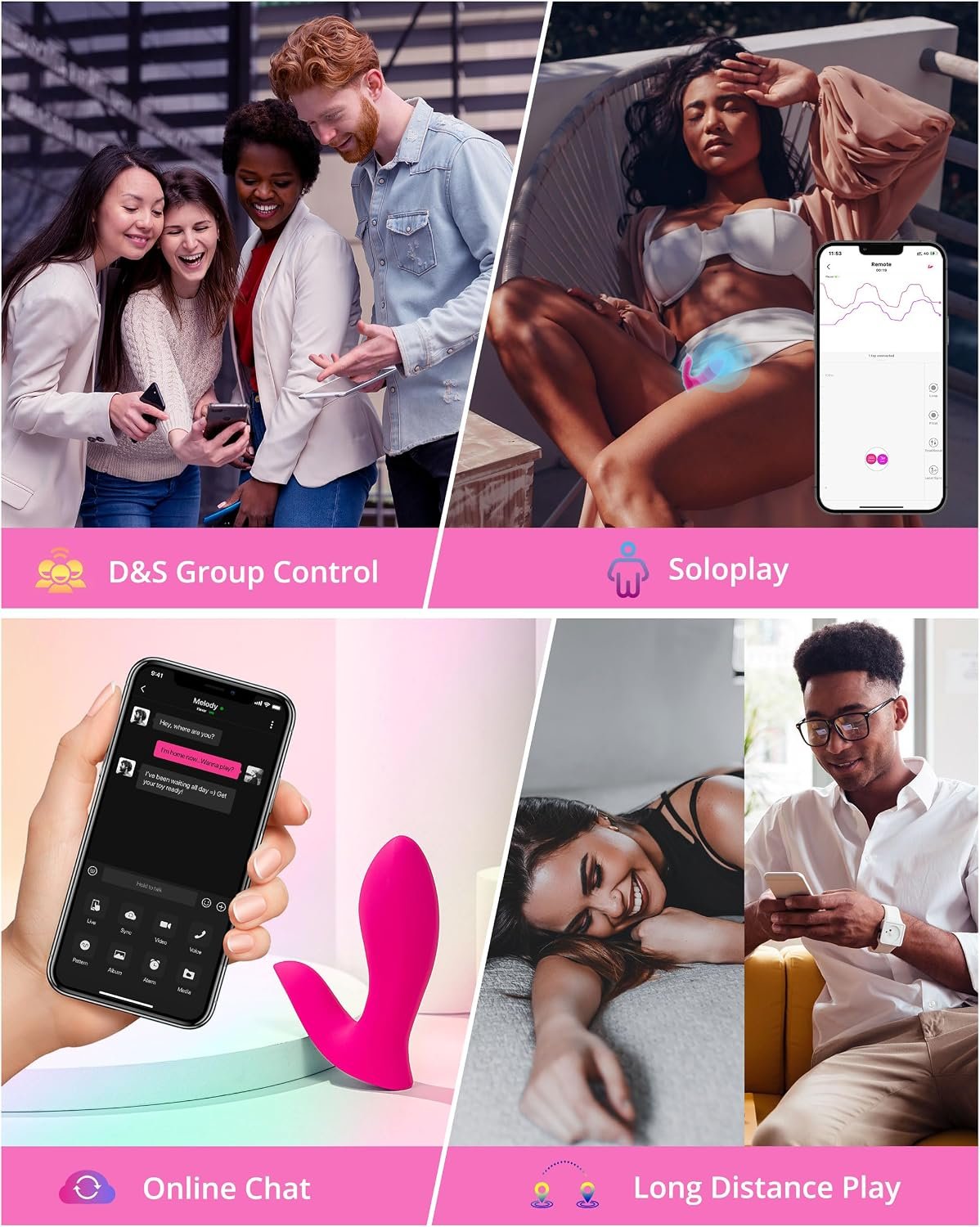 LOVENSE Flexer Wearable Panty Vibrator, Remote Control Butterfly Vibrator | Remote Control, Long-Distance App Control, Bluetooth, Rechargeable Clitoral & G-Spot Stimulator for Women, Solo & Couples - Image 3