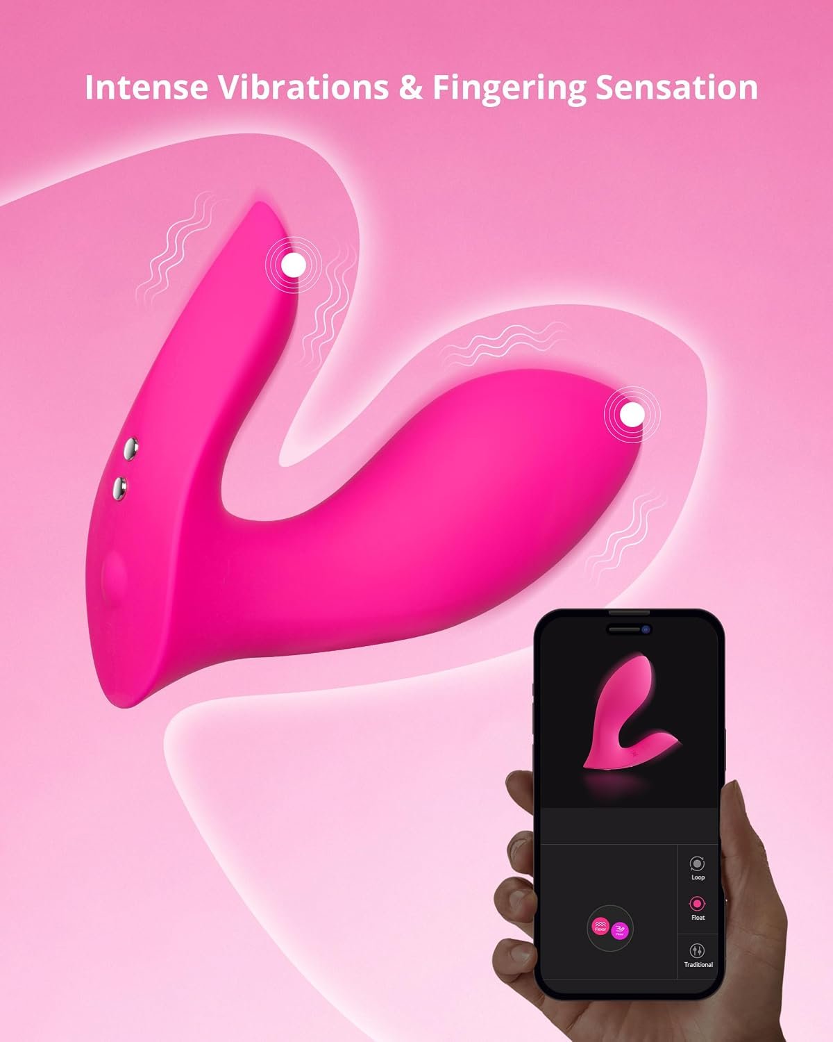 LOVENSE Flexer Wearable Panty Vibrator, Remote Control Butterfly Vibrator | Remote Control, Long-Distance App Control, Bluetooth, Rechargeable Clitoral & G-Spot Stimulator for Women, Solo & Couples - Image 5