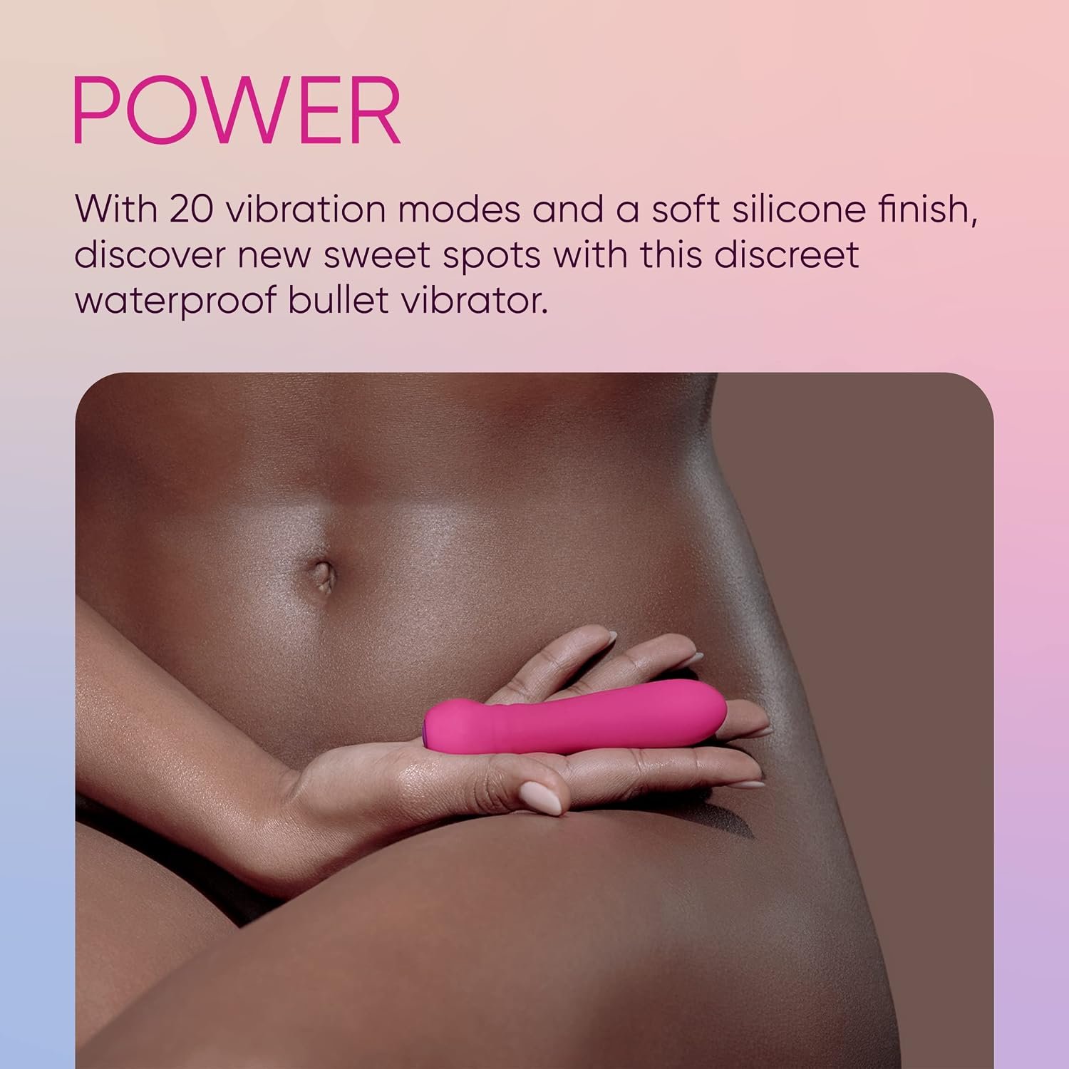 FemmeFunn Ultra Bullet Vibrator for Women, 20 Modes, Waterproof Silicone | Whisper-quiet, extra-soft mini design with magnetic USB charging for discreet travel, clitoral stimulation and couples play. - Image 3
