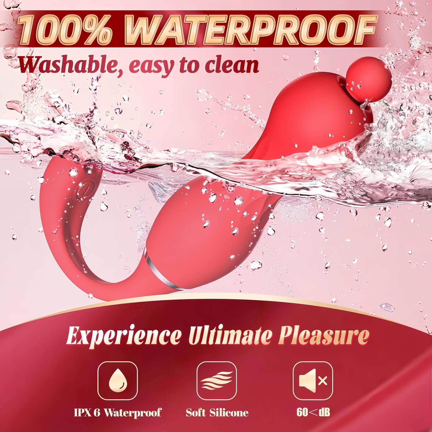 Vibrator Sex Toys for Women - App Remote Control Wearable Vibrators 10 Vibration Modes and 360° Rotation, G Spot Clitoral Stimulator, Rose Vibrating Egg Adult Toy for Couples Long Distance Play (M) - Image 8