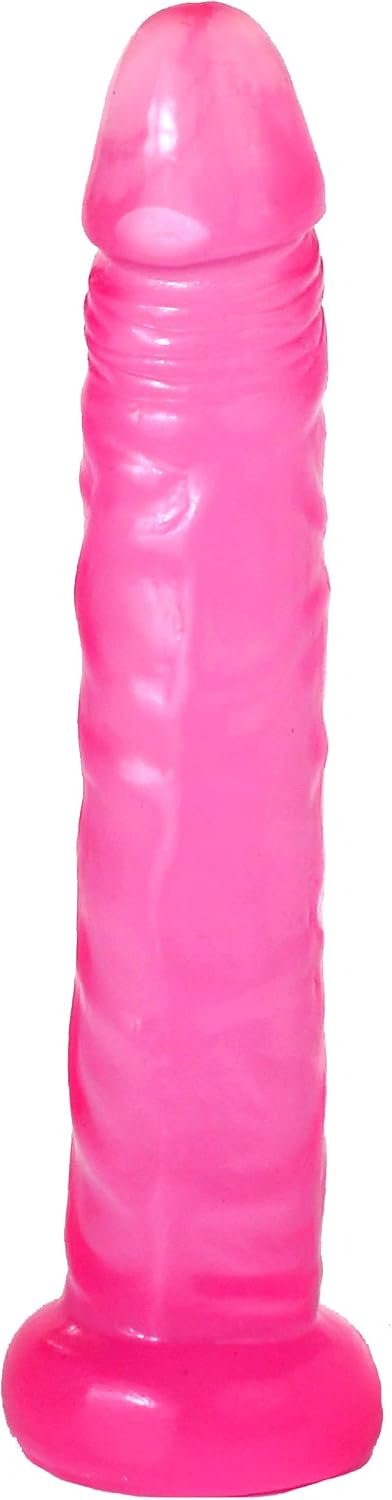 Slim Beginner Dildo - Small Dildo with Vein Texture Perfect for First-Time Users - Free-Standing Base - Experiment with Anal Play - TPR, Latex and Phthalate Free - Pink - 5.5" x 1" - Image 2