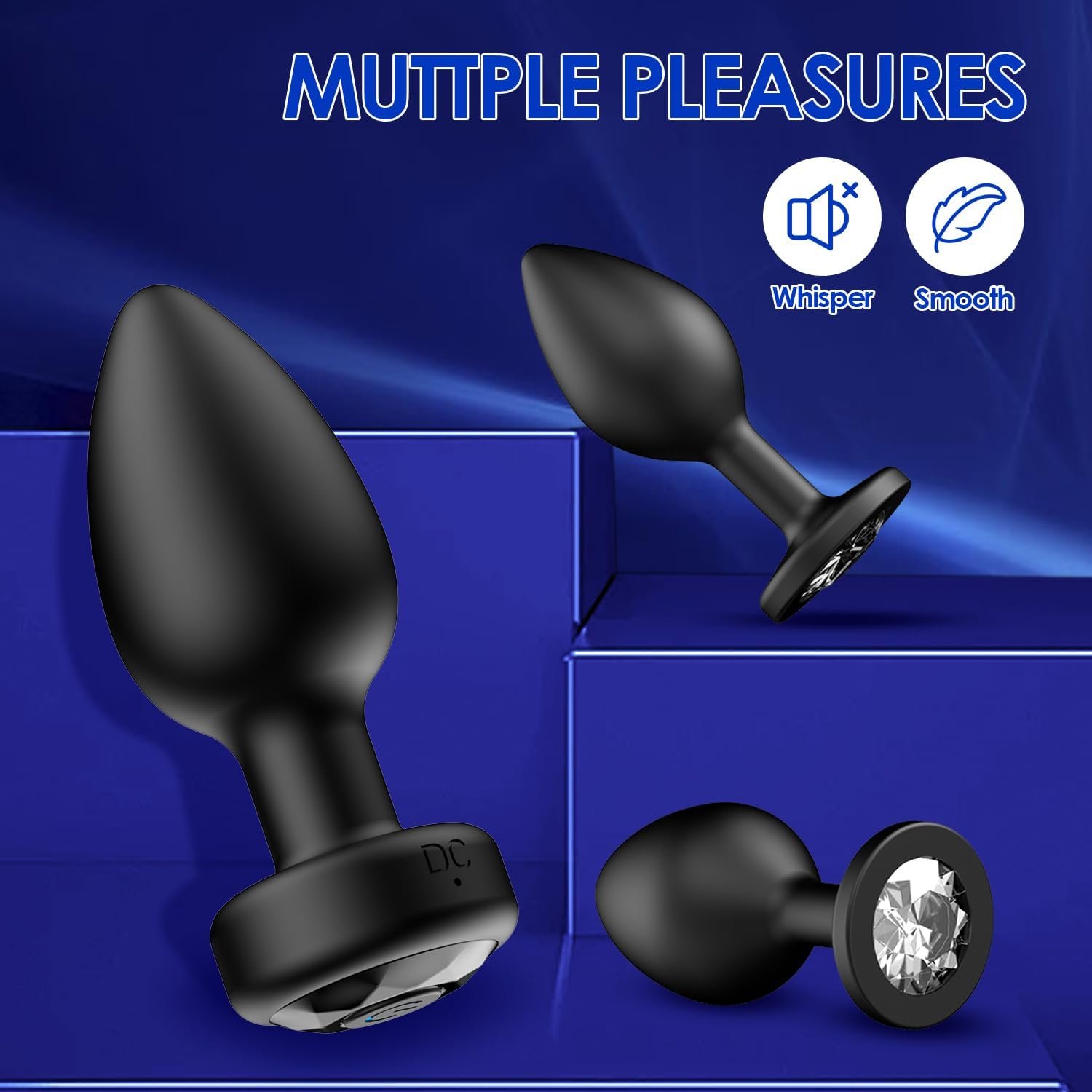 oreyurt Anal Plug Sex Toys Vibrator – Silicone Butt Plugs Training Kit with Remote Control, 10 Vibration Modes, Prostate Massager for Adults – Black - Image 4