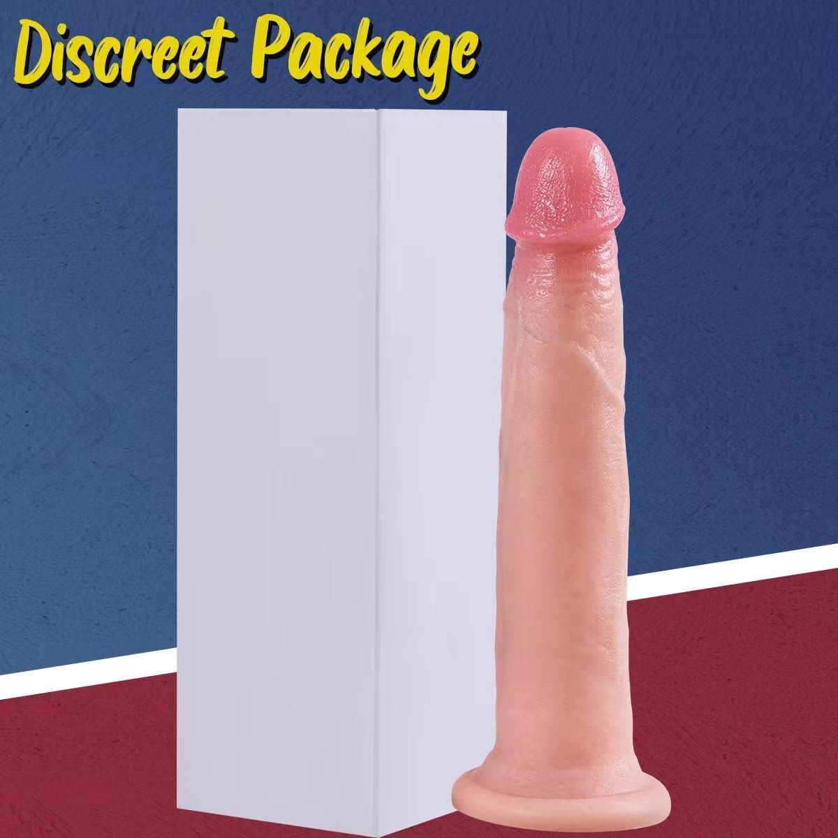 7.9 in Long Thin Dildo for Beginners, Small Skinny Anal Dildo Without Balls | Realistic Real-Skin Silicone Dildo, Prostate Smooth Dildo with Strong Suction Cup, Sex Toy for Men, Women, and Gay Cobulipo
