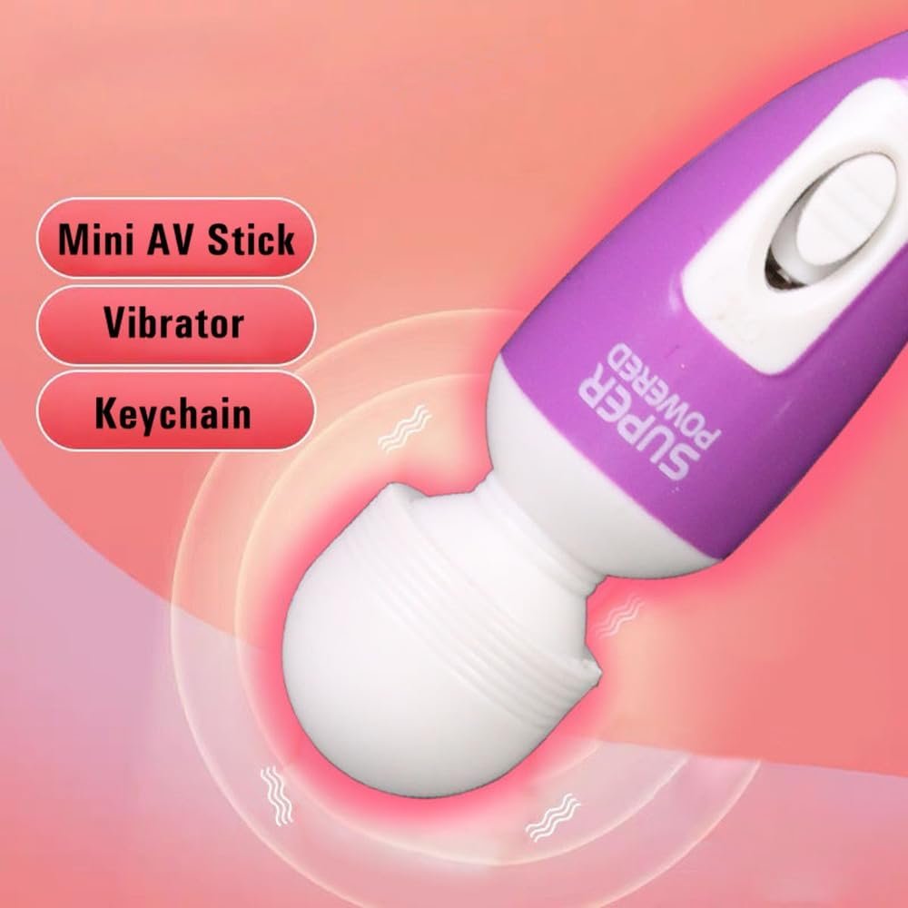 Mini Wand Vibrator Adult Sex Toys for Woman, G Spot Clit Vibrators Sexual Pleasure Tools, Personal Mini Female Vibrators Quiet Portable Massager, Dildo, Small Cordless Hand-held Massager Wand (Purple)