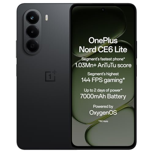 OnePlus Nord CE6 Lite | 8GB+128GB | Hyper Black | Segment's Fastest Dimensity 7400 Apex Processor | 7000mAh Battery | Segment's Highest 144Hz Refresh Rate | 50MP Main Camera, 4K Video Recording - Image 13