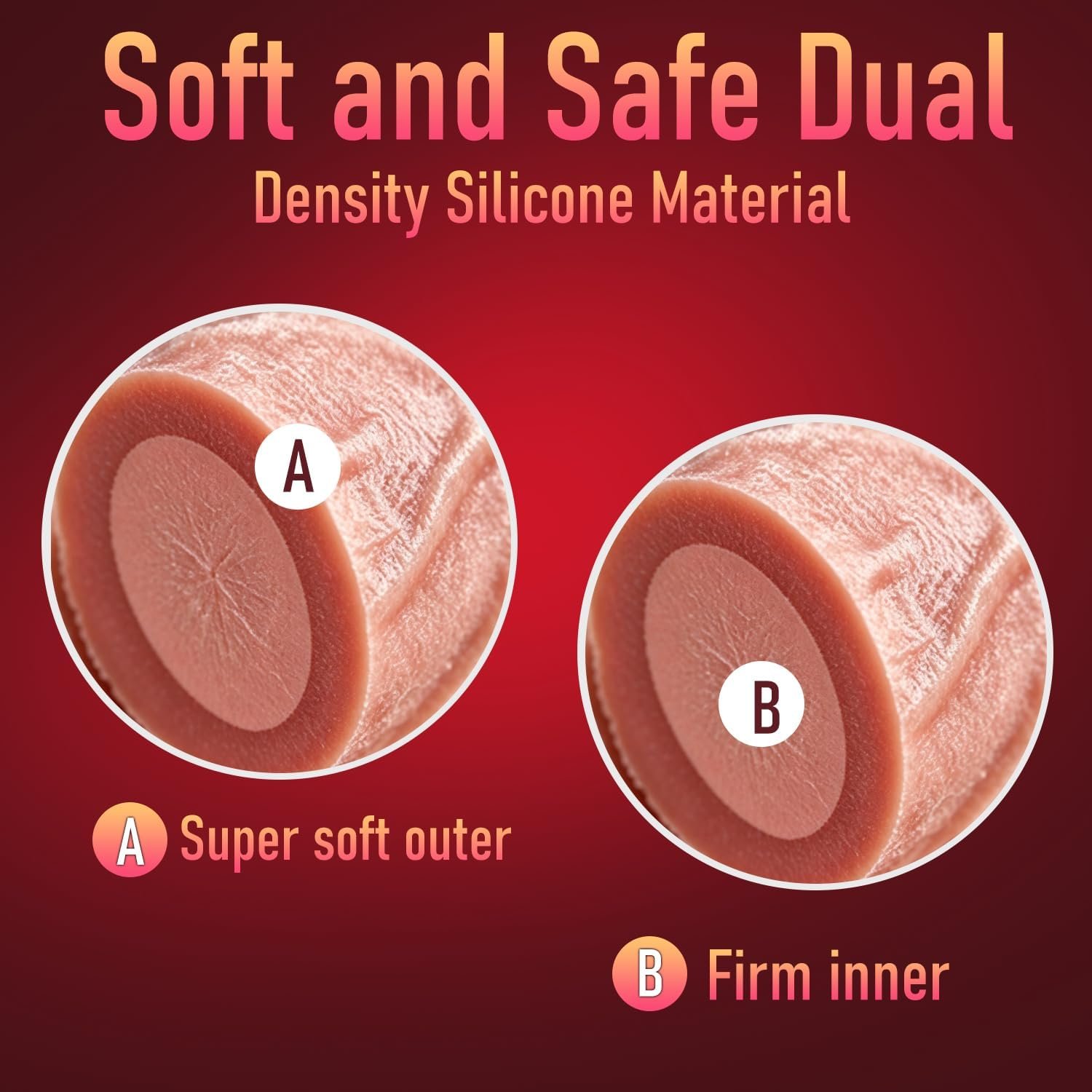 Realistic Dildo, 8.6 Inch Thick Dildo Made of Premium Silicone Dildos | Lifelike Adult Toy with Strong Suction Cup, Hands-Free G-Spot Stimulator Lifelike Veiny Texture Anal Sex Toys for Women, Men - Image 5