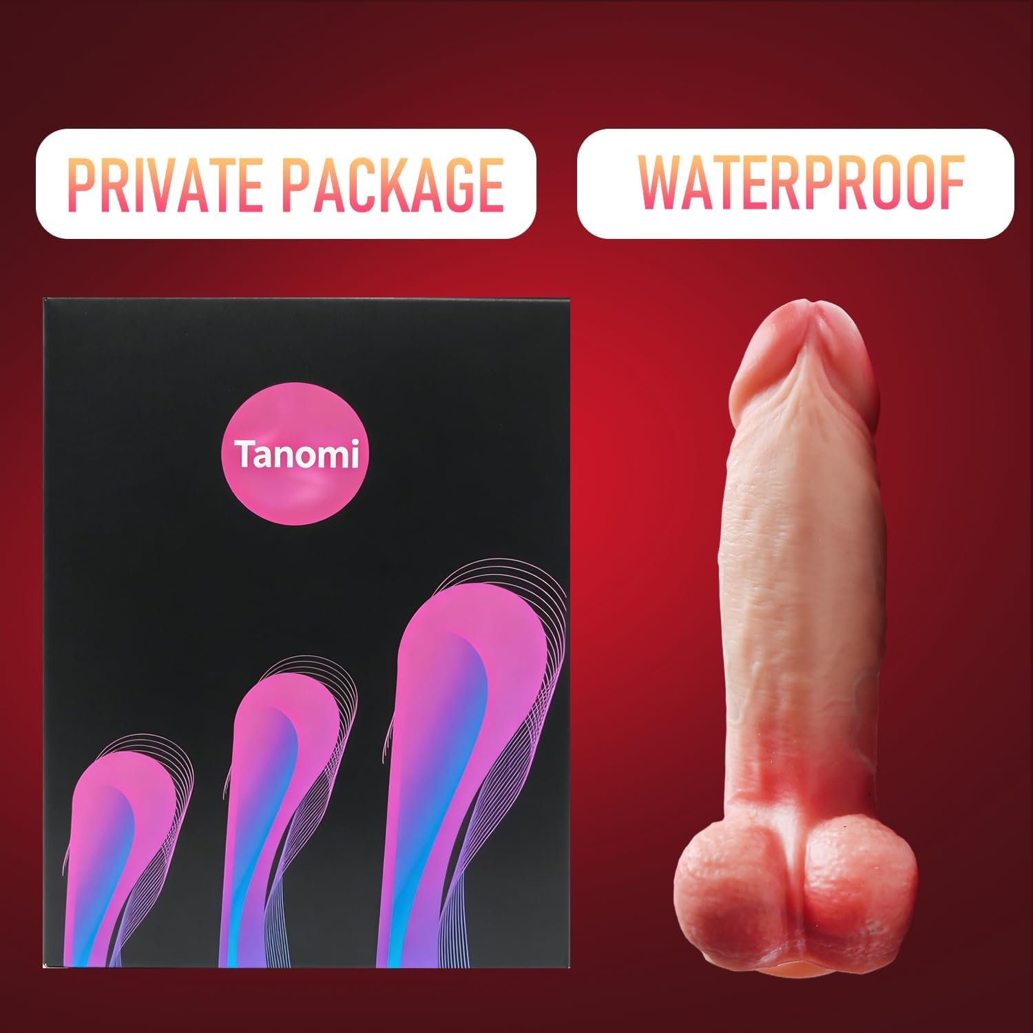 Realistic Dildo, 8.6 Inch Thick Dildo Made of Premium Silicone Dildos | Lifelike Adult Toy with Strong Suction Cup, Hands-Free G-Spot Stimulator Lifelike Veiny Texture Anal Sex Toys for Women, Men - Image 7