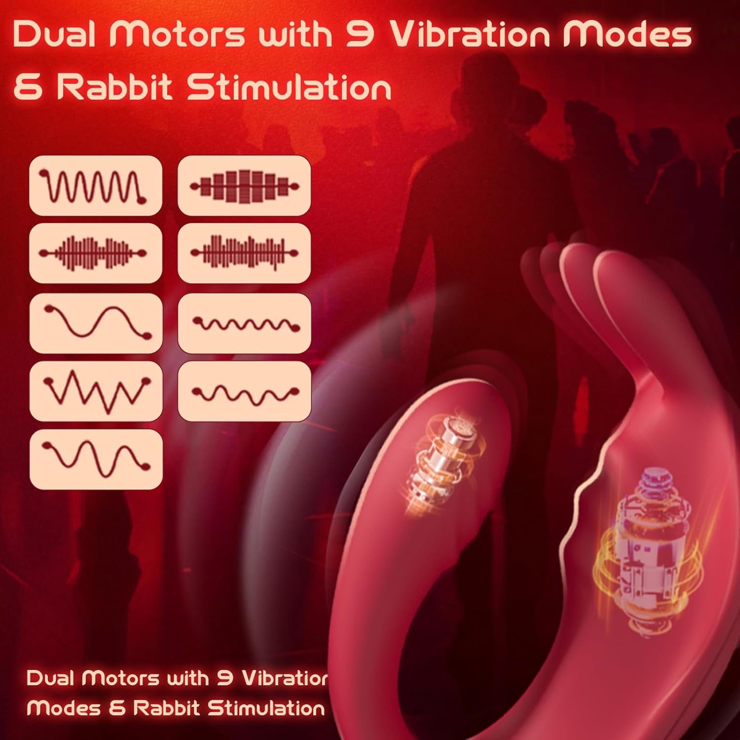 Couples App Remote Control Wearable Vibrator, Couple Women Adult Sex Toys, Long Distance Panty Vibrator with Rabbit Stimulator for G Spot Clitoral Penis Pleasure, Healexcer Female Kinky Sex Toy Game - Image 3