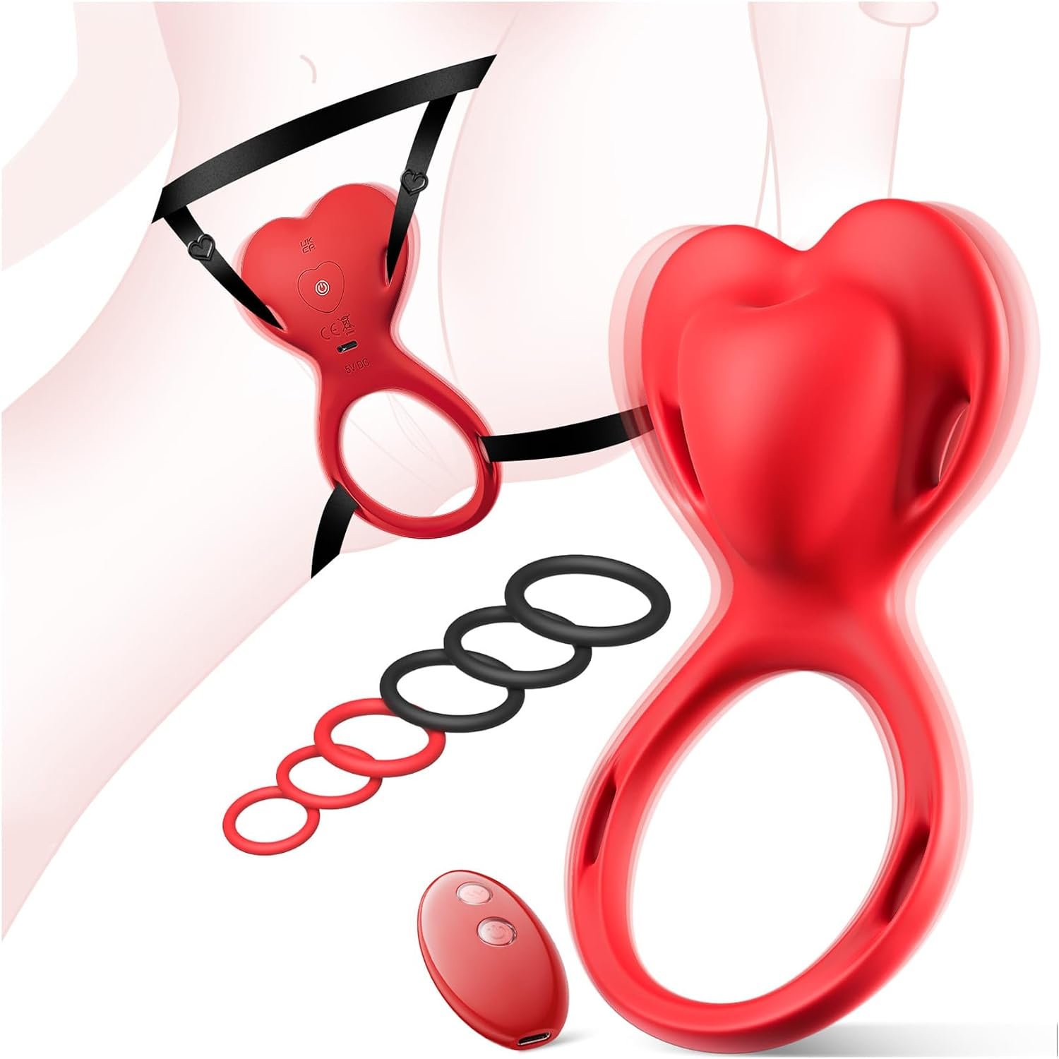 Sex Toys Women Wearable Vibrator - Realistic Tongue Licking Couples Sex Toys, APP Remote Control Adult Toys with 9 Vibrations for Clitoral G Spot Anal Double-Ended Dildos Vibrating Panties - Image 8