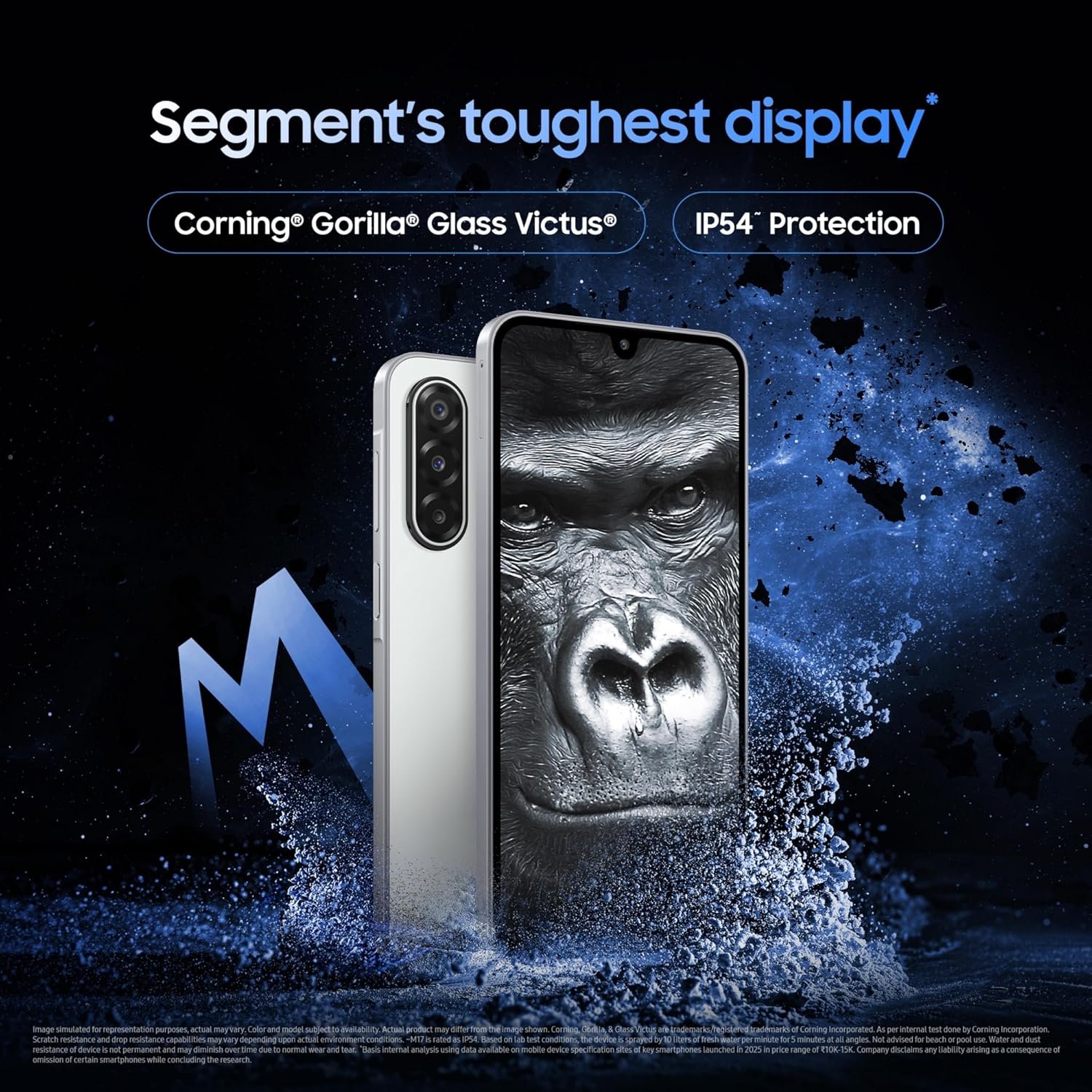 Samsung Galaxy M17 5G Mobile (Sapphire Black, 4GB RAM, 128GB Storage) | 50MP OIS Triple Camera | Gorilla Glass Victus | IP54 | 6 Gen OS Upgrades | AI | Gemini Live | Lag-Free Gaming | Without Charger - Image 5