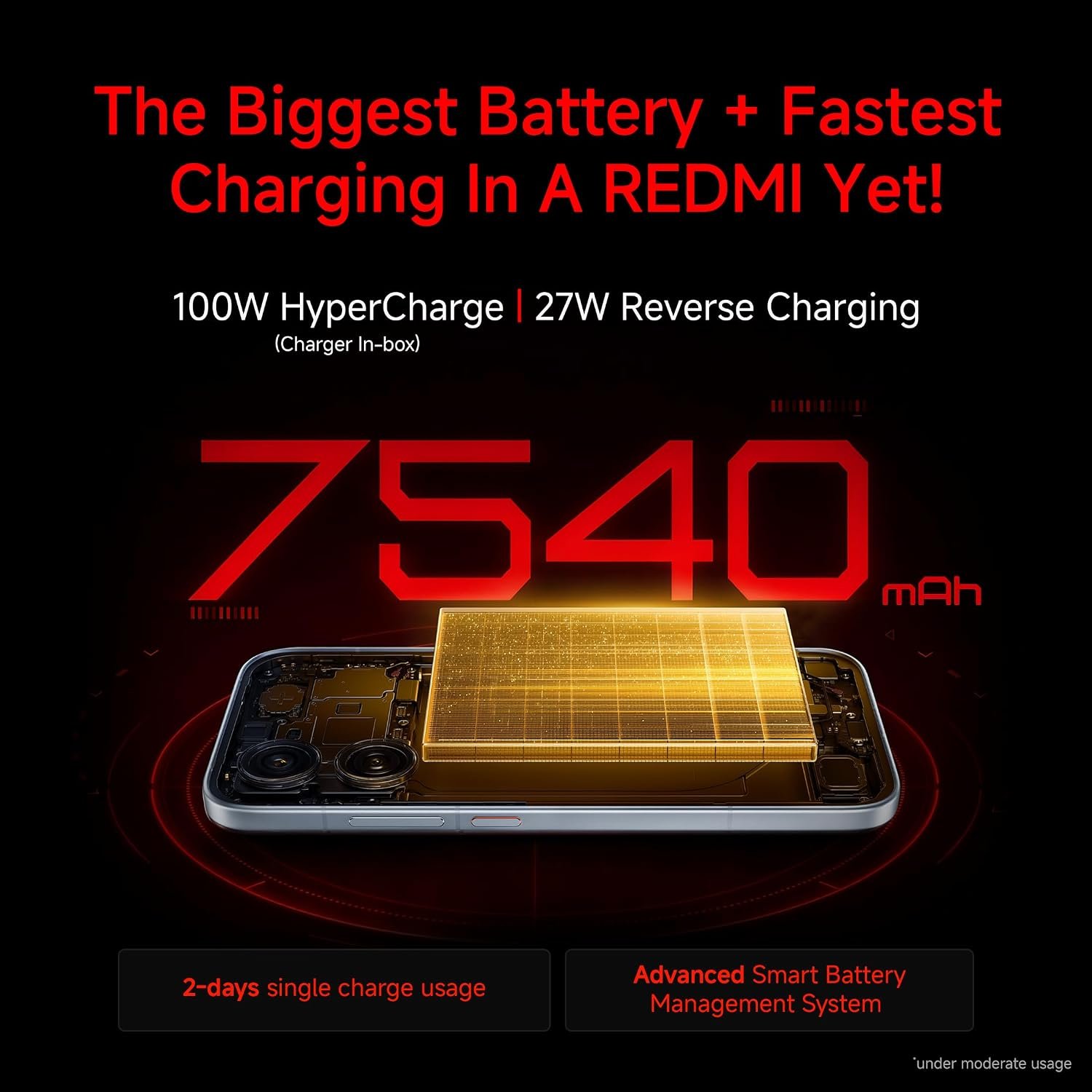 REDMI Turbo 5 (8GB + 256GB) Turbo White | MediaTek Dimensity 8500 Ultra | Mega 7540mAh Battery | 100W HyperCharge | Compact 16.75cm(6.9) 120Hz Display | 50MP Sony OIS Camera - Image 6