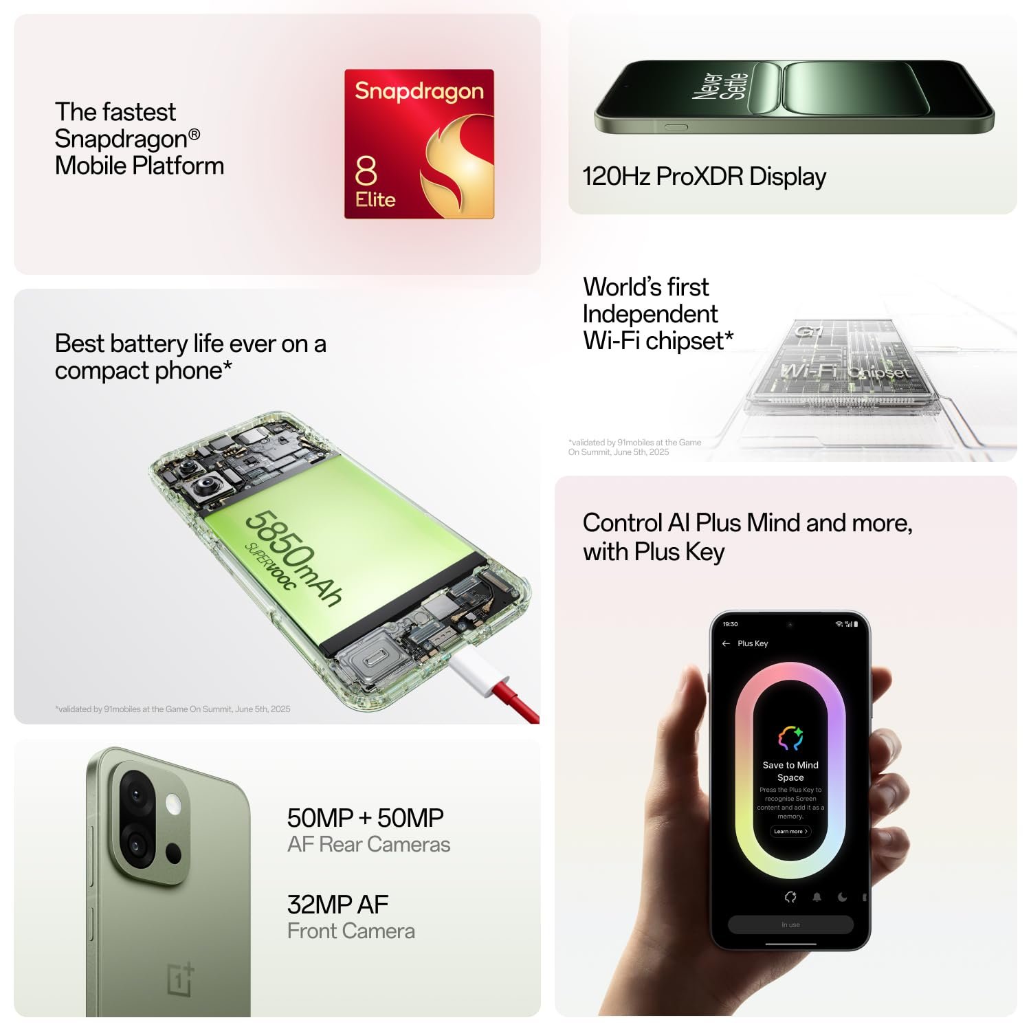OnePlus 13s | Snapdragon® 8 Elite | Smarter with OnePlus AI | Lifetime Display Warranty | 12GB+256GB | Green Silk - Image 5