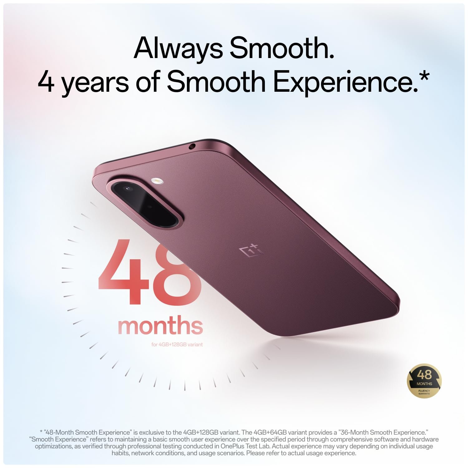 OnePlus N6x | 4GB+128GB | Burgundy Red | 7000mAh Battery | Power for Days | 48-Months Smoothness | Smooth 120Hz Display | Largest 5300mm2 Cooling System | Military-Grade Durability - Image 6