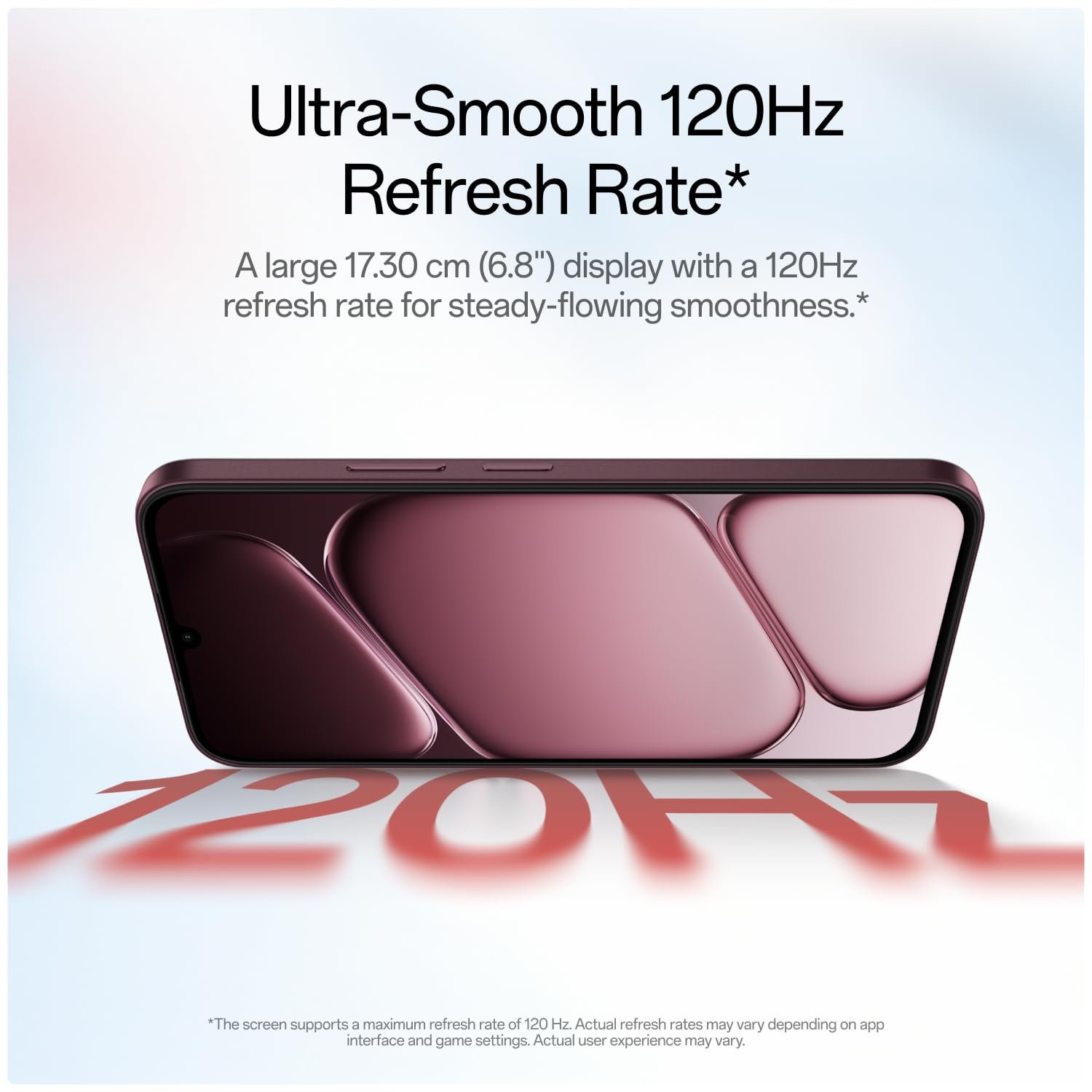 OnePlus N6x | 4GB+128GB | Burgundy Red | 7000mAh Battery | Power for Days | 48-Months Smoothness | Smooth 120Hz Display | Largest 5300mm2 Cooling System | Military-Grade Durability - Image 8