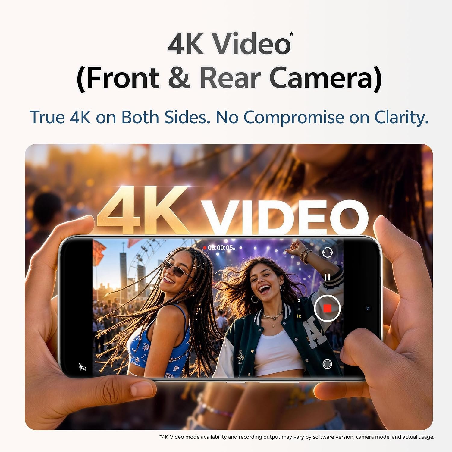 vivo S2 5G (Silk White, 8GB RAM, 128GB Storage) | 50MP Sony Camera | 4K Video | 7050 mAh Battery | 3D Curved AMOLED Display | MTK D-7360 Turbo Processor with No Cost EMI/Additional Exchange Offers - Image 6