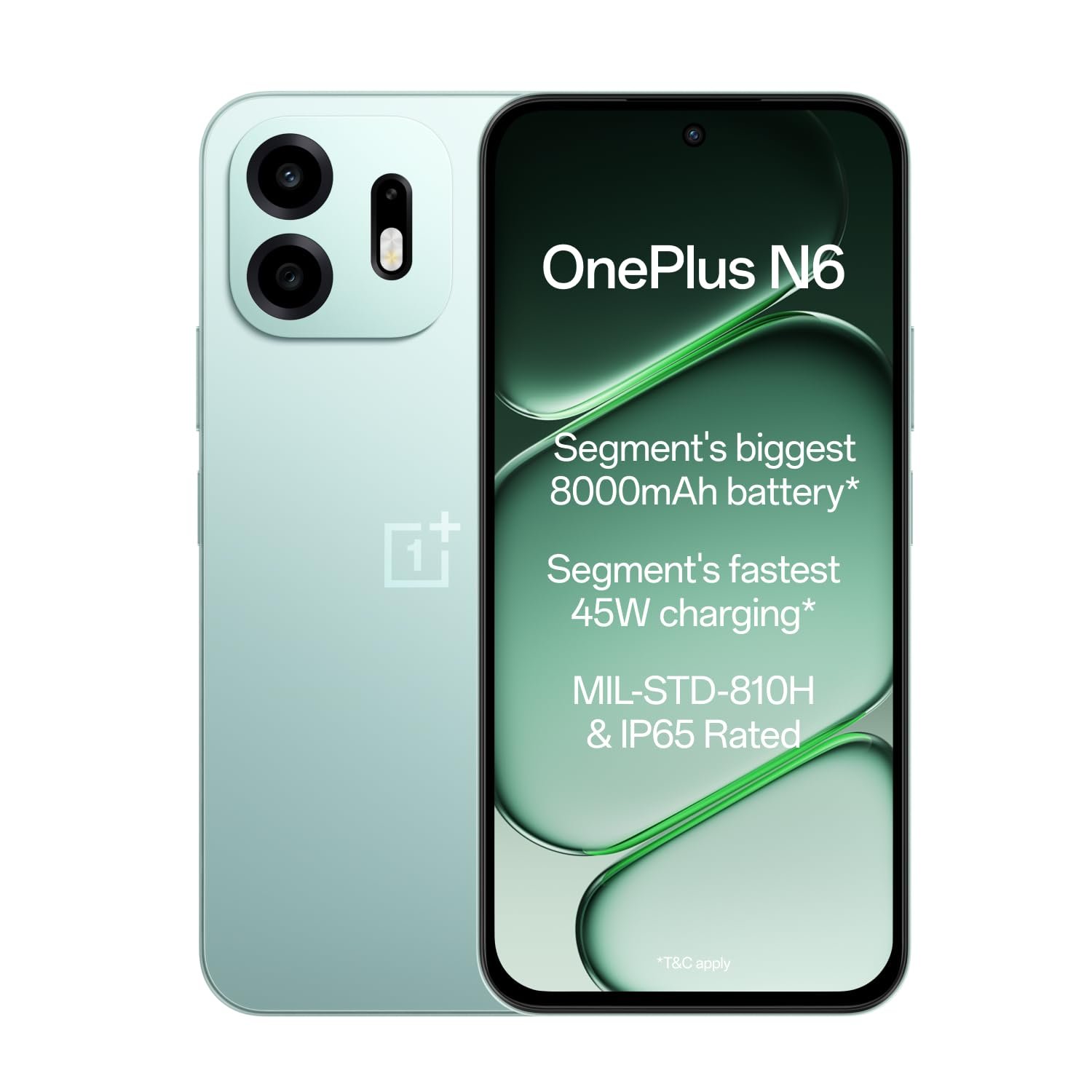 OnePlus N6 | 6GB+128GB | Midnight Green | Segment's Biggest 8000mAh Battery | Segment's Fastest 45W Charging | 60-Month Smoothness | Smooth 120Hz Display | 50MP Camera | Military-Grade Durability - Image 12