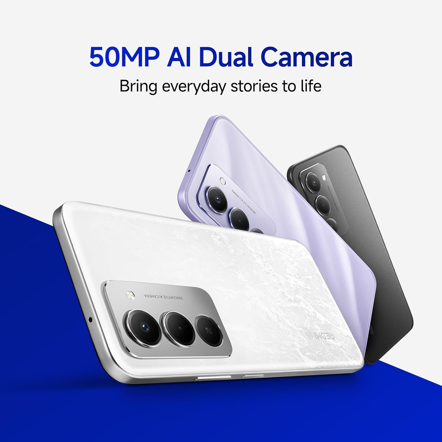 Redmi 15 5G Midnight Black 6GB + 128GB | Segment's Largest 7000mAhA Battery | Segment's Largest Display 17.53cm(6.9) Up to 144Hz | Snapdragon 6s Gen 3 | 18W Reverse Charging | 50MP AI Dual Camera - Image 9