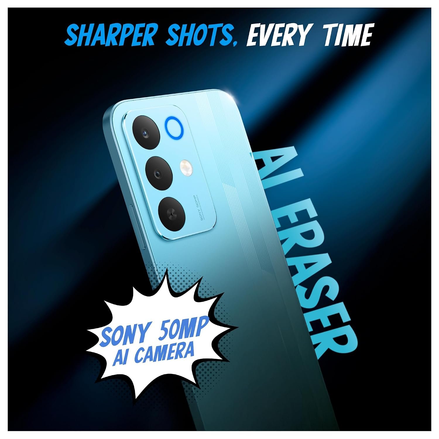realme NARZO 90x 5G (Flash Blue 2026, 6GB+128GB) | 7000mAh + 60W Biggest Battery & Fastest Charging in the Segment* | 144Hz Bright Display | Sony 50MP AI Rear Camera | 400% Ultra Boom Speaker - Image 4