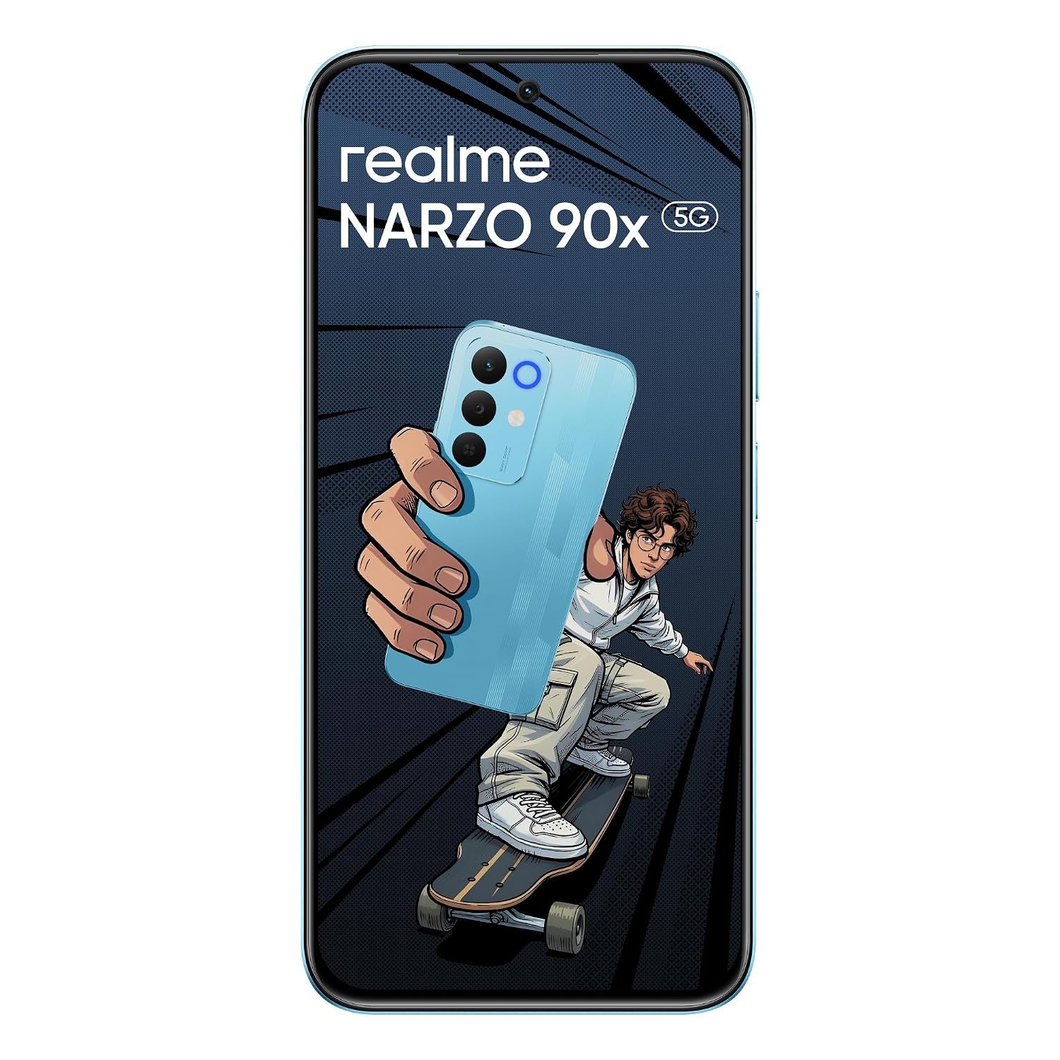 realme NARZO 90x 5G (Flash Blue 2026, 6GB+128GB) | 7000mAh + 60W Biggest Battery & Fastest Charging in the Segment* | 144Hz Bright Display | Sony 50MP AI Rear Camera | 400% Ultra Boom Speaker - Image 10